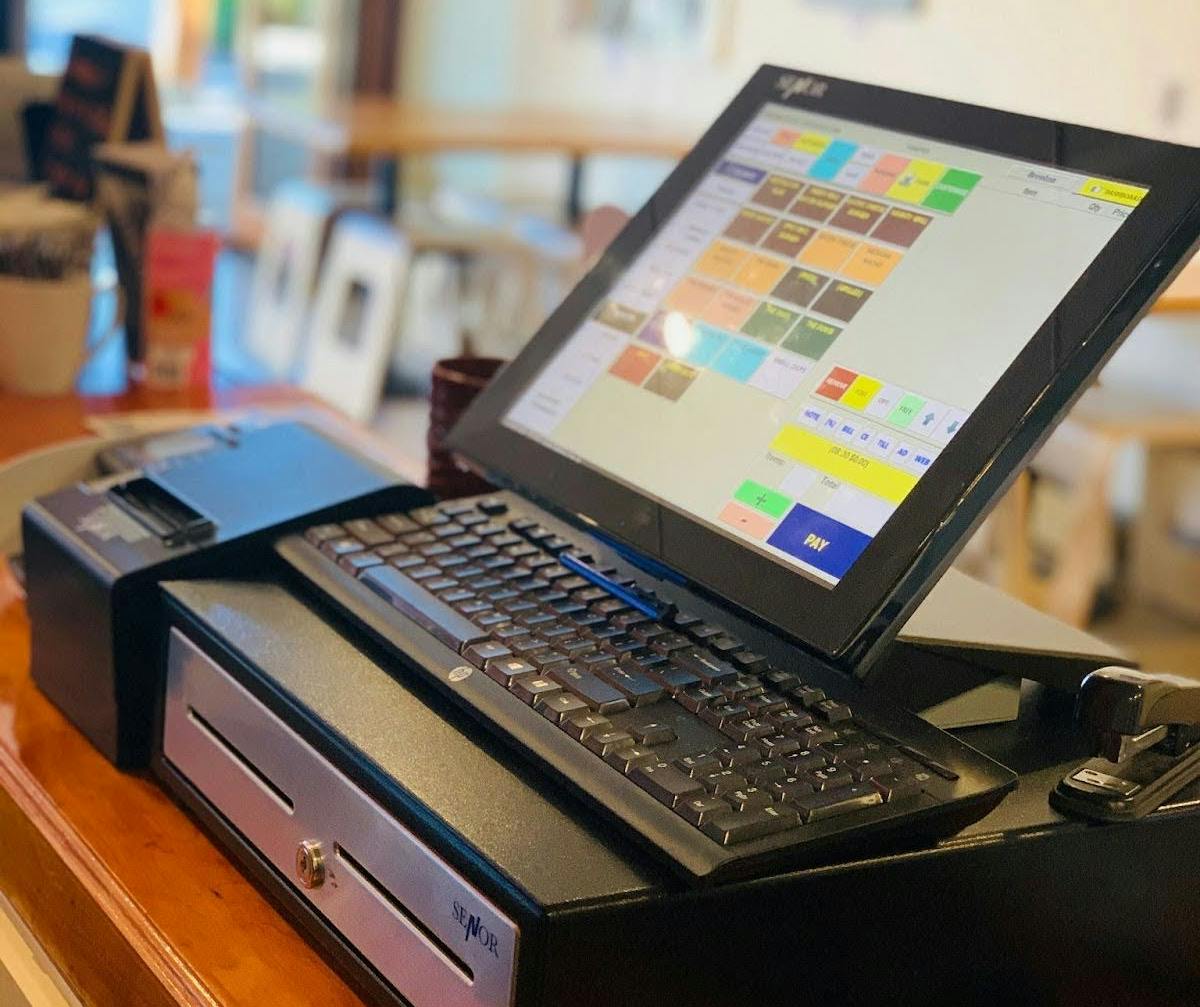 A restaurant POS system. 