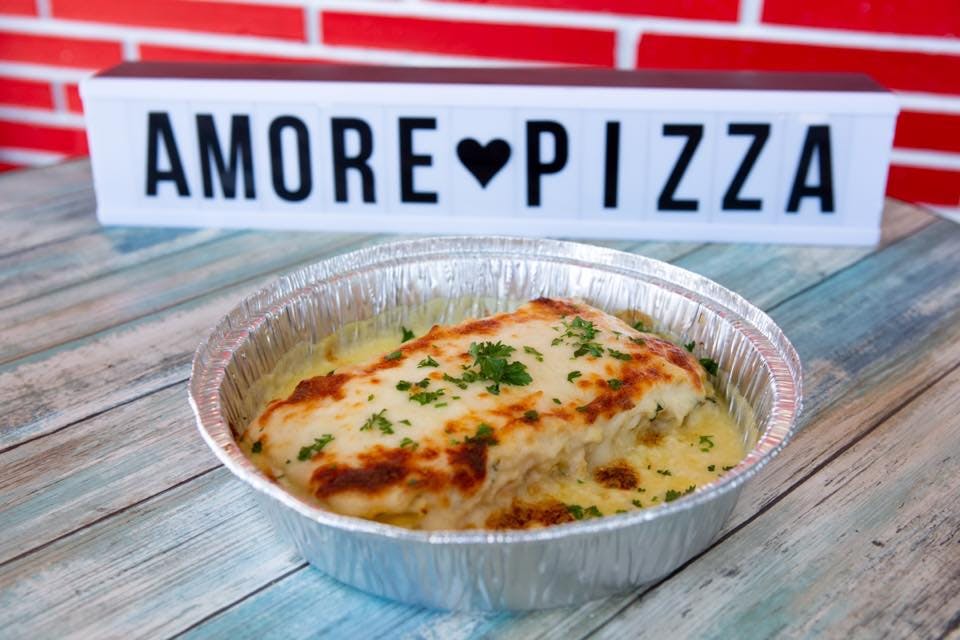 Lasagna from Amore Pizzeria.