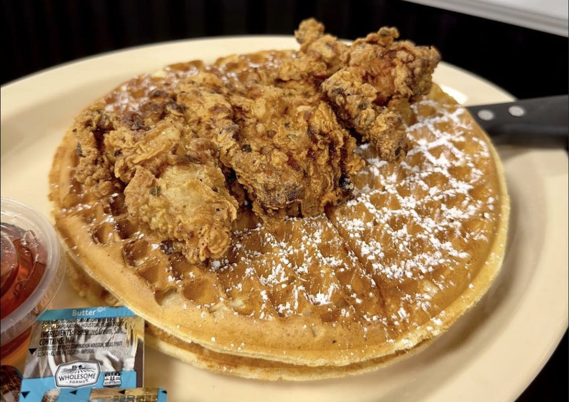 Waffles from Aquino's Birrieria.