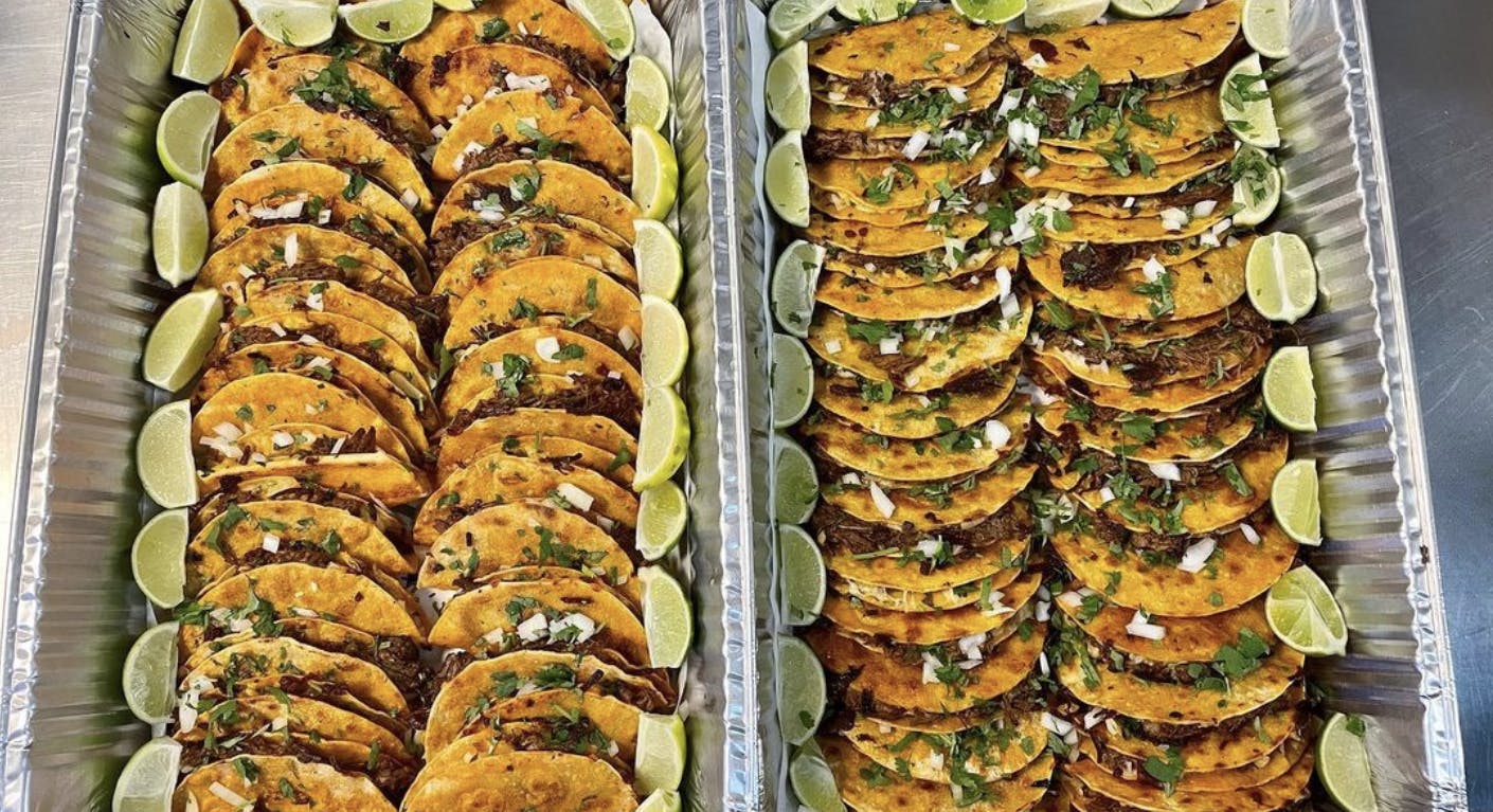 Tacos from Aquino's Birrieria.