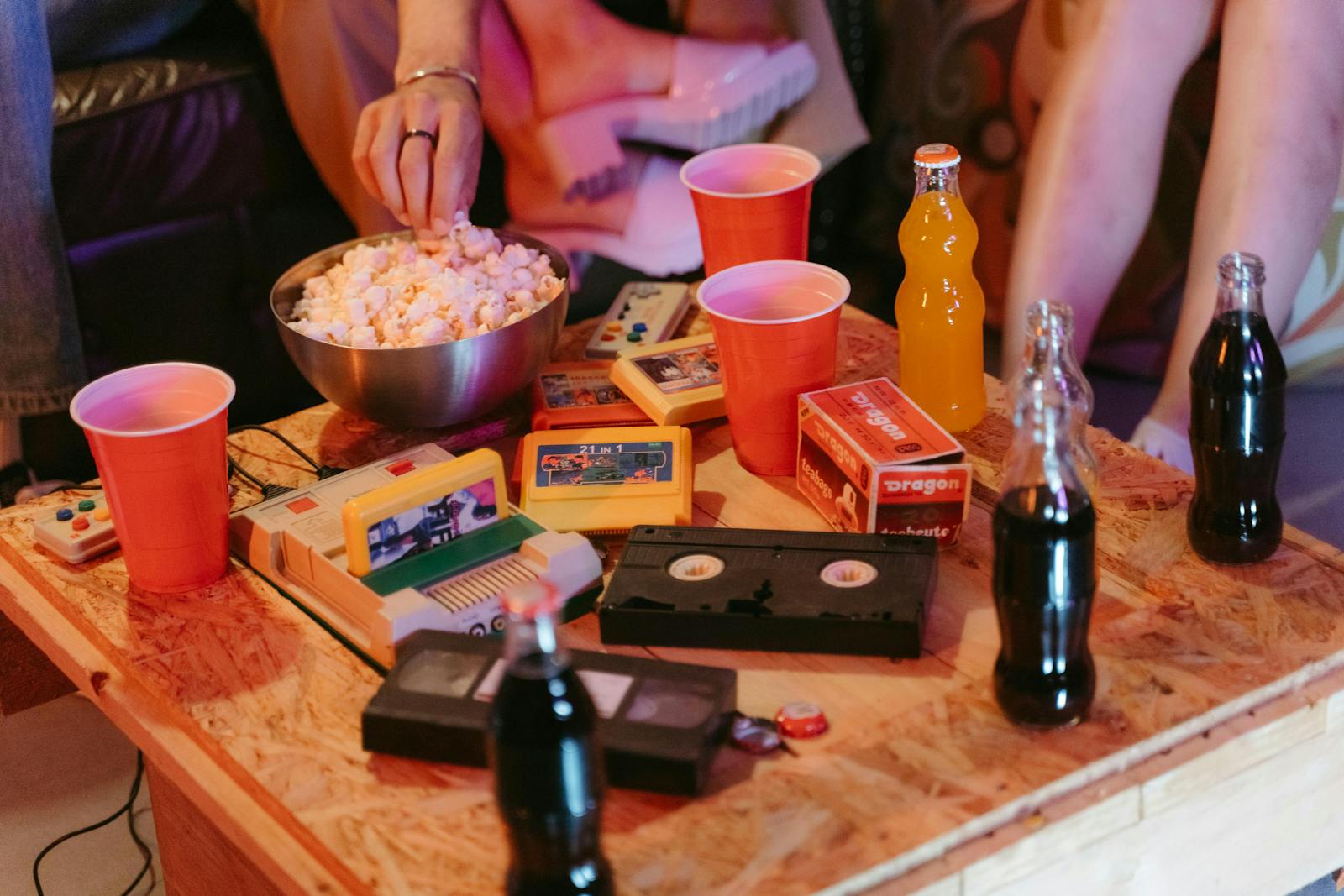 Customers at an eatertainment restaurant. 