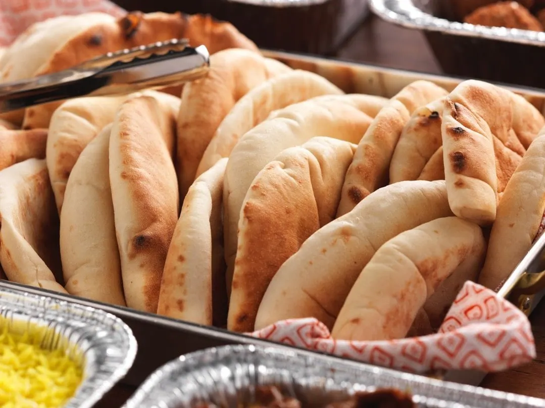 Some pitas from Naf Naf Middle Eastern Grill.