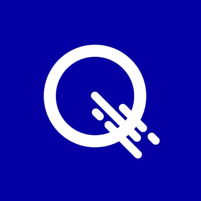 Logo QikServe bleu et blanc
