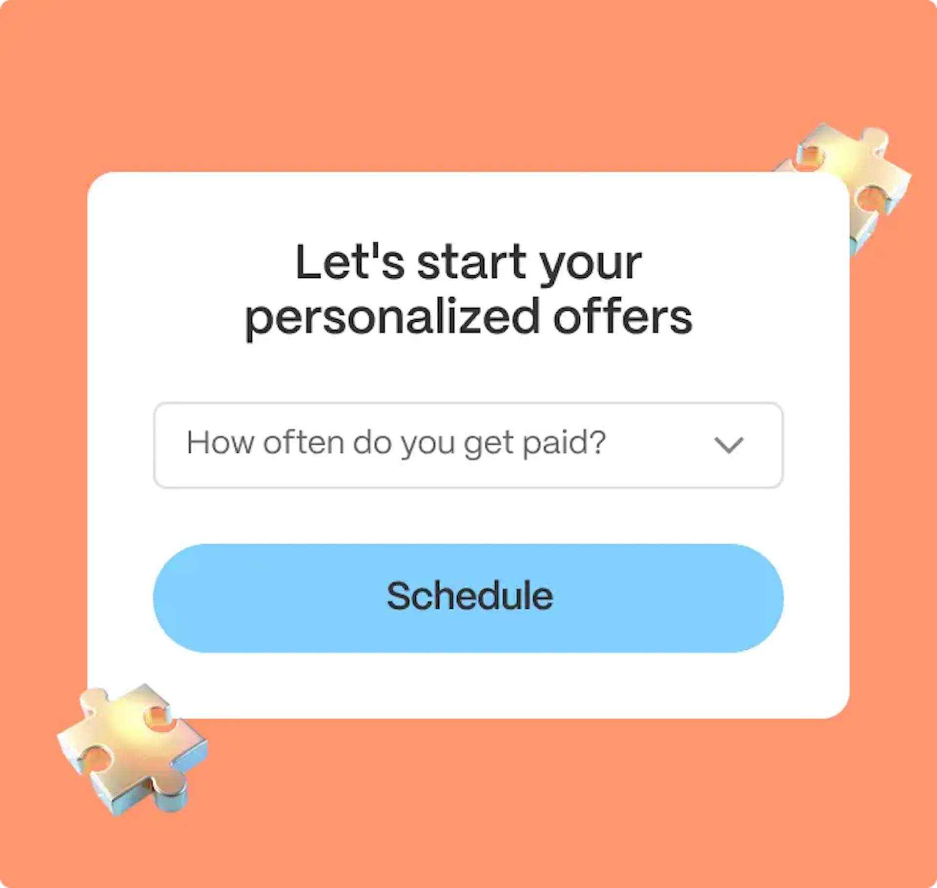 personalized offers orange illustration