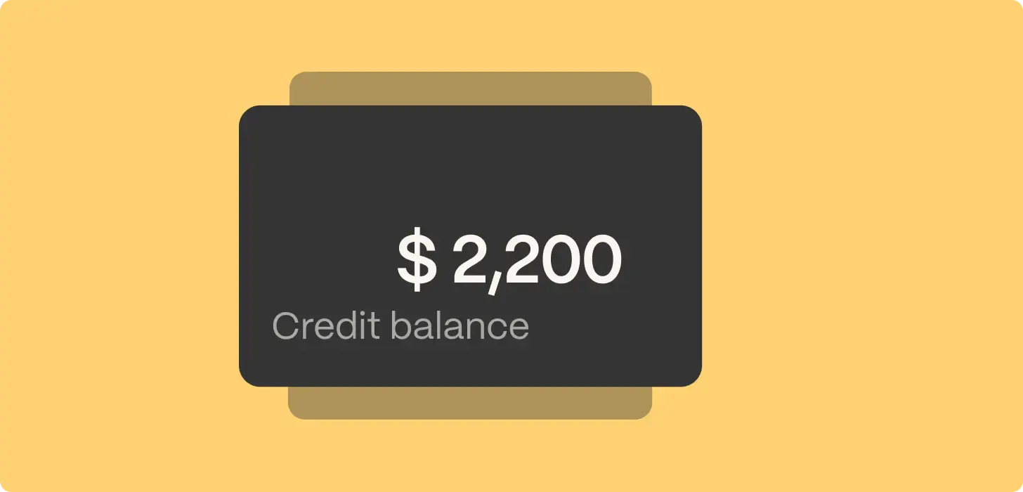 credit balance illustration