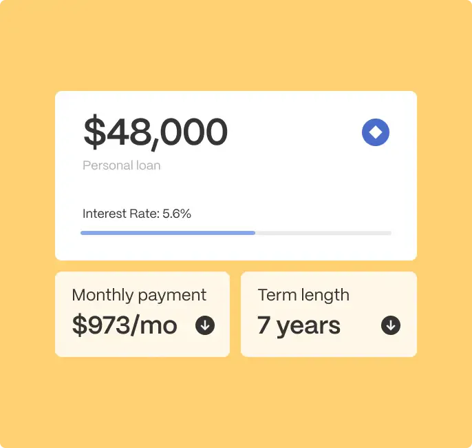 debt consolidation offer card illustration