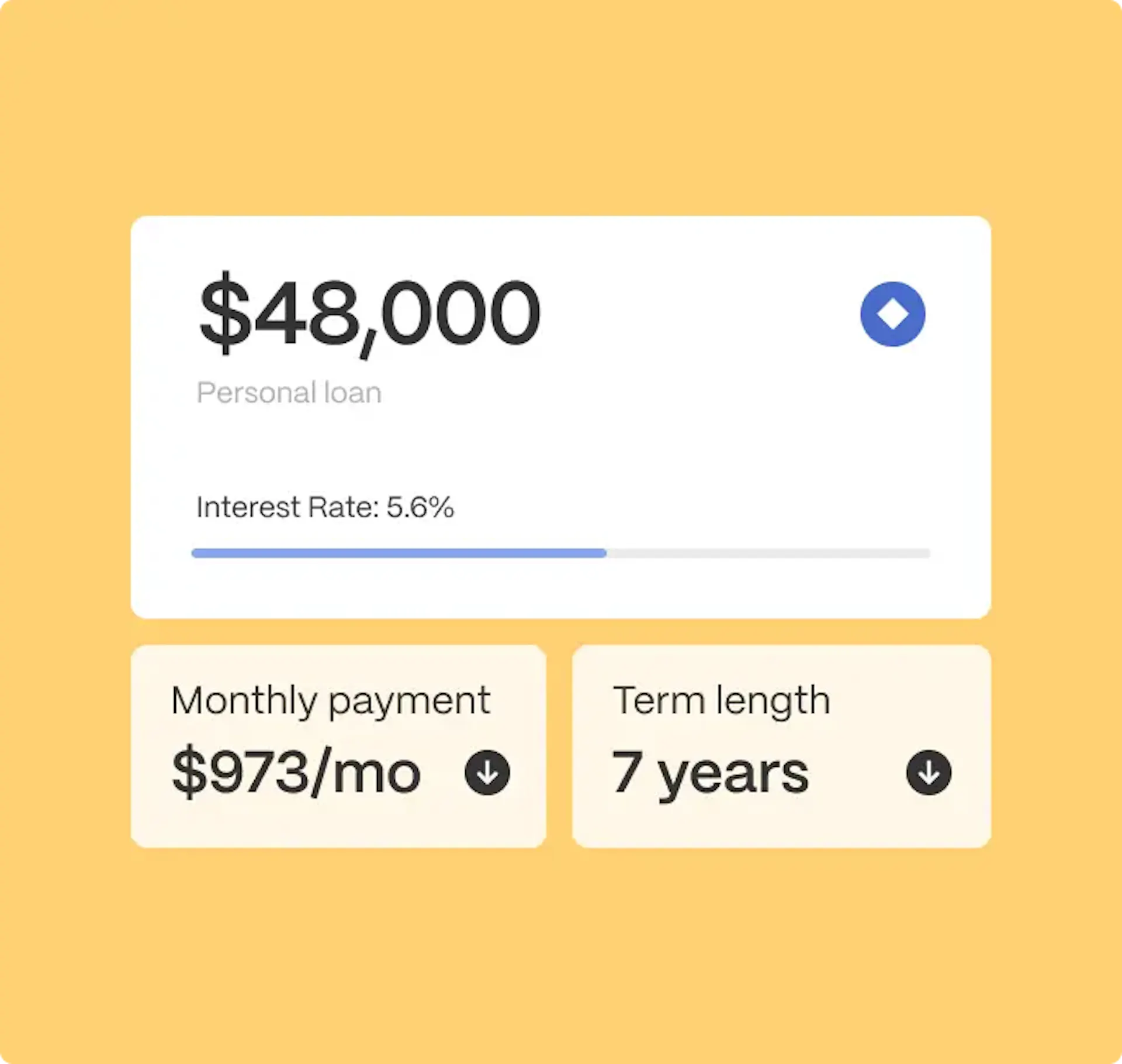 debt consolidation offer card illustration
