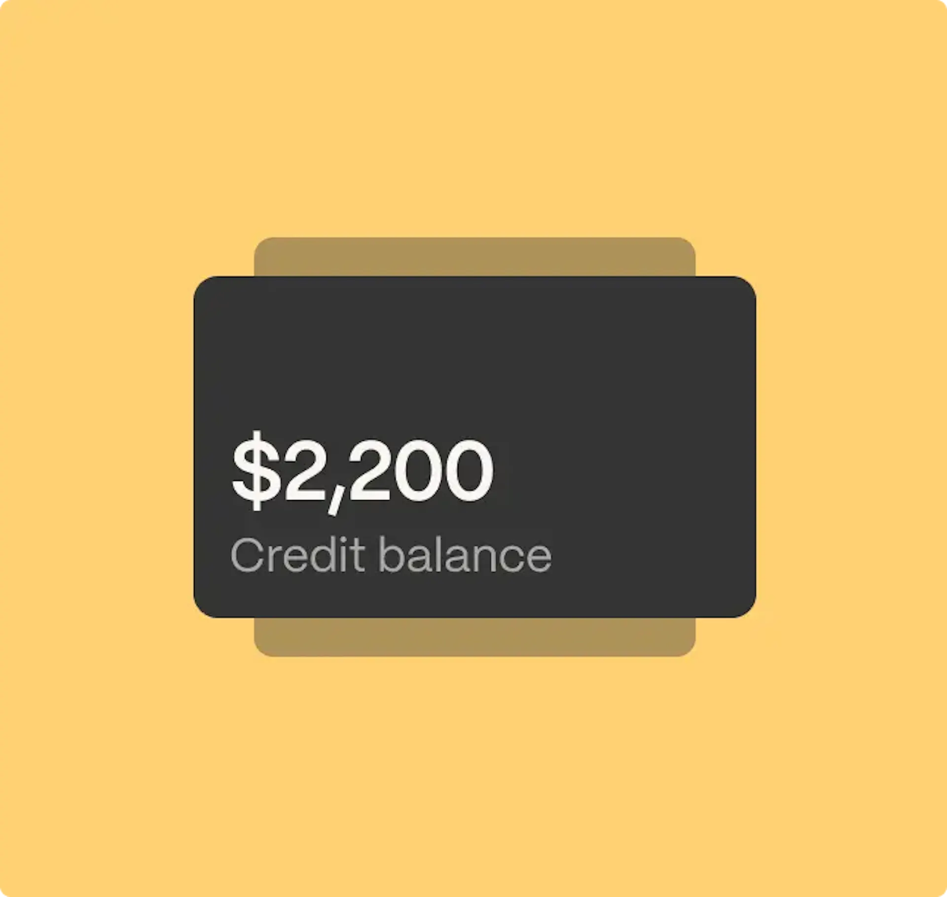 credit balance illustration