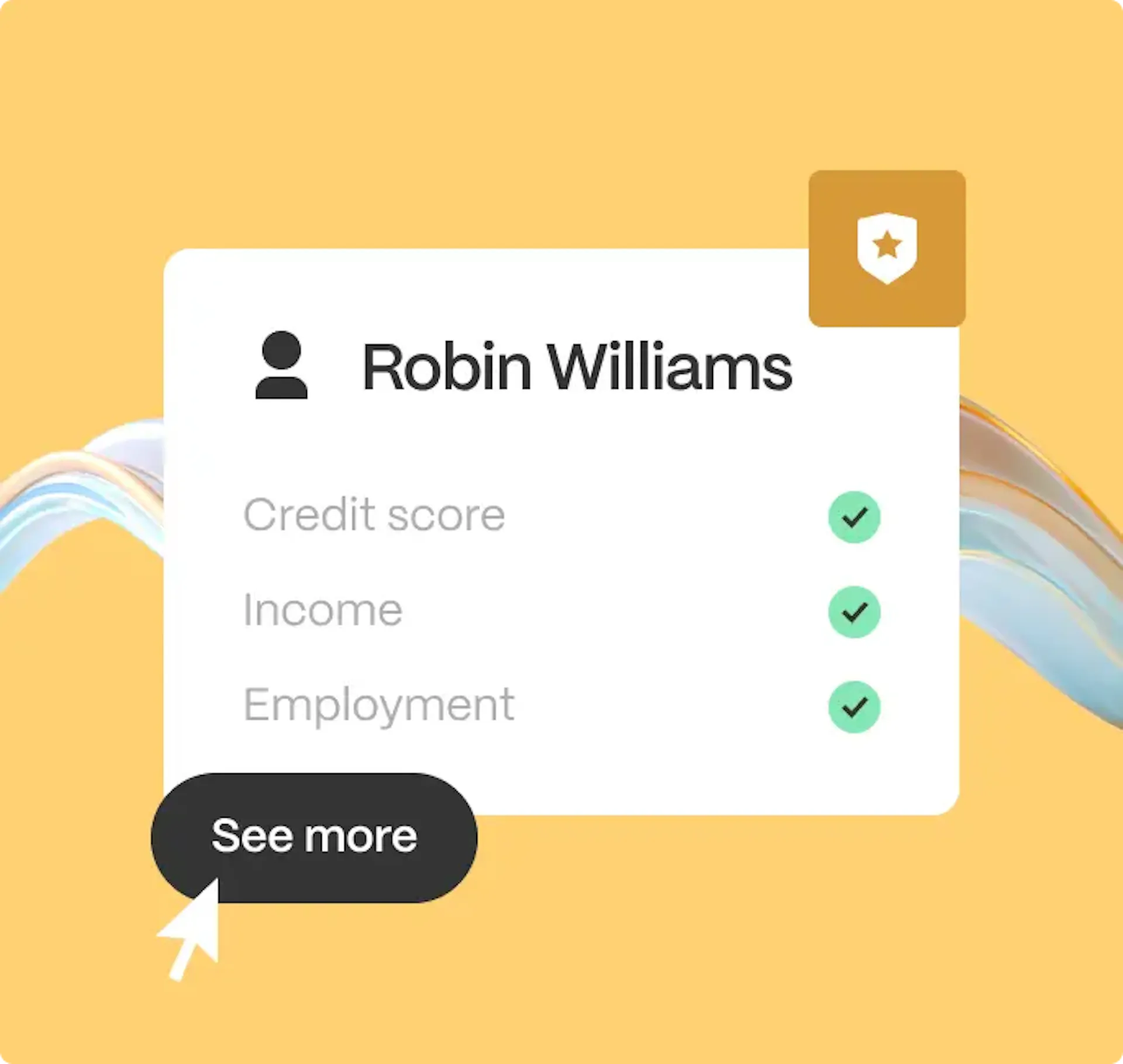 credit score illustration yellow