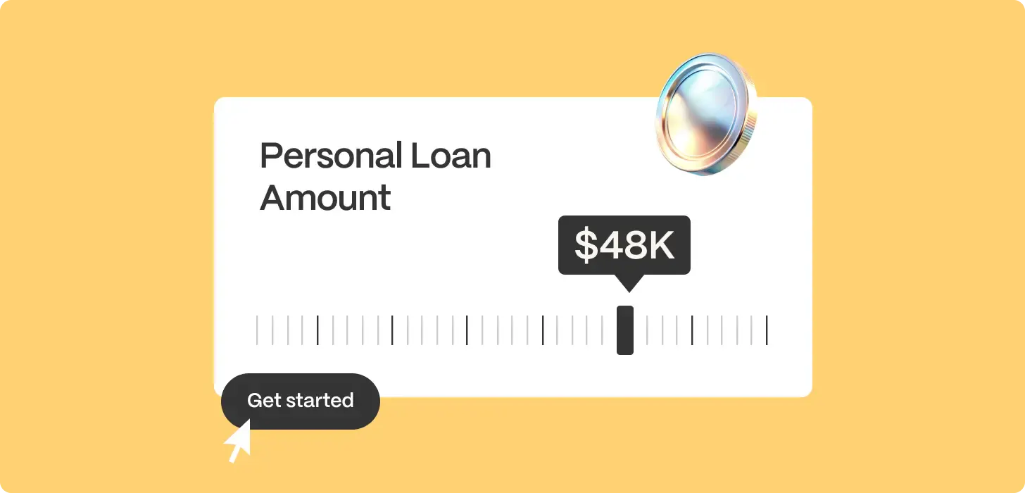 Personal loan amount illustration