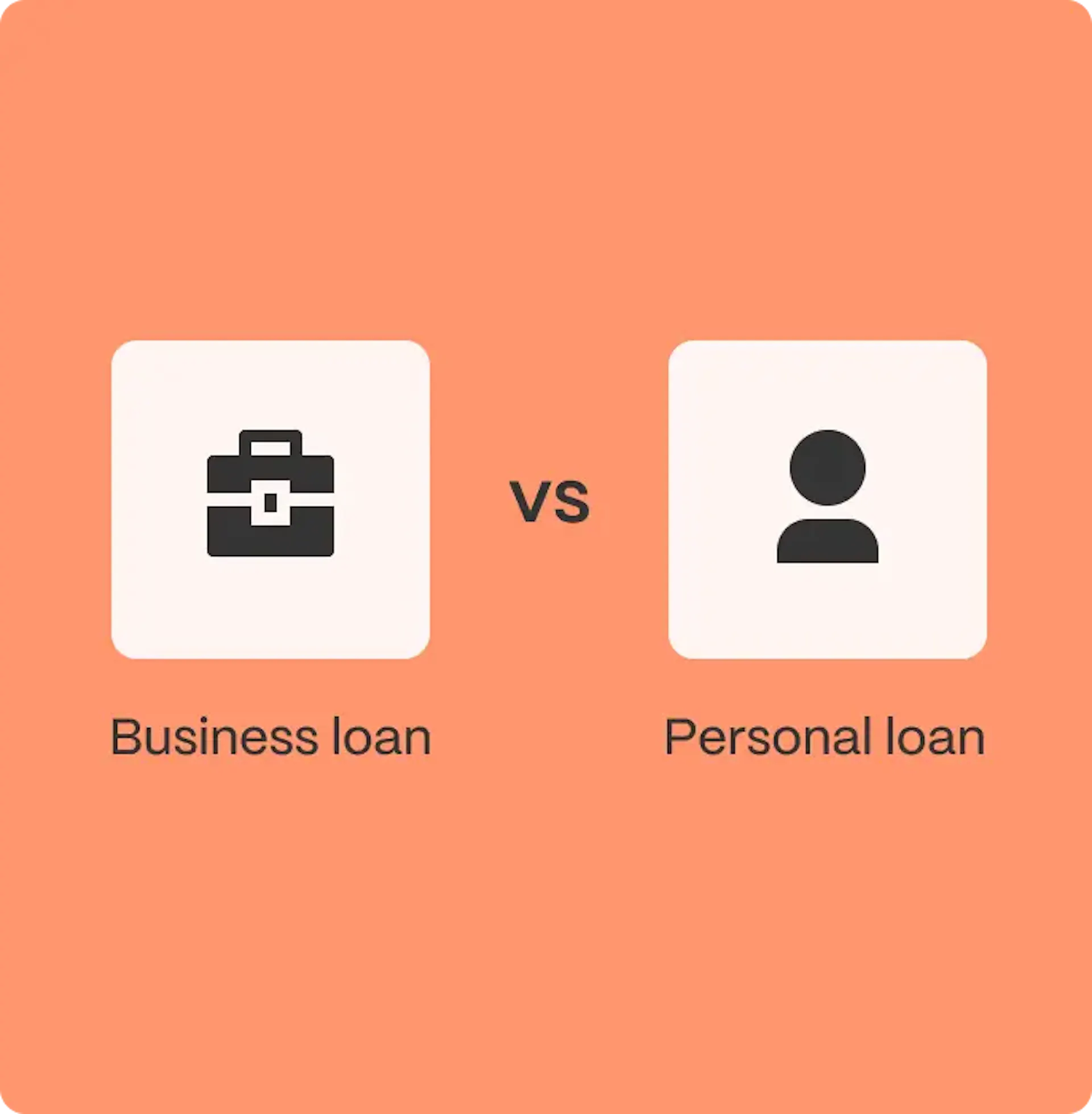 business loan vs personal loan illustration