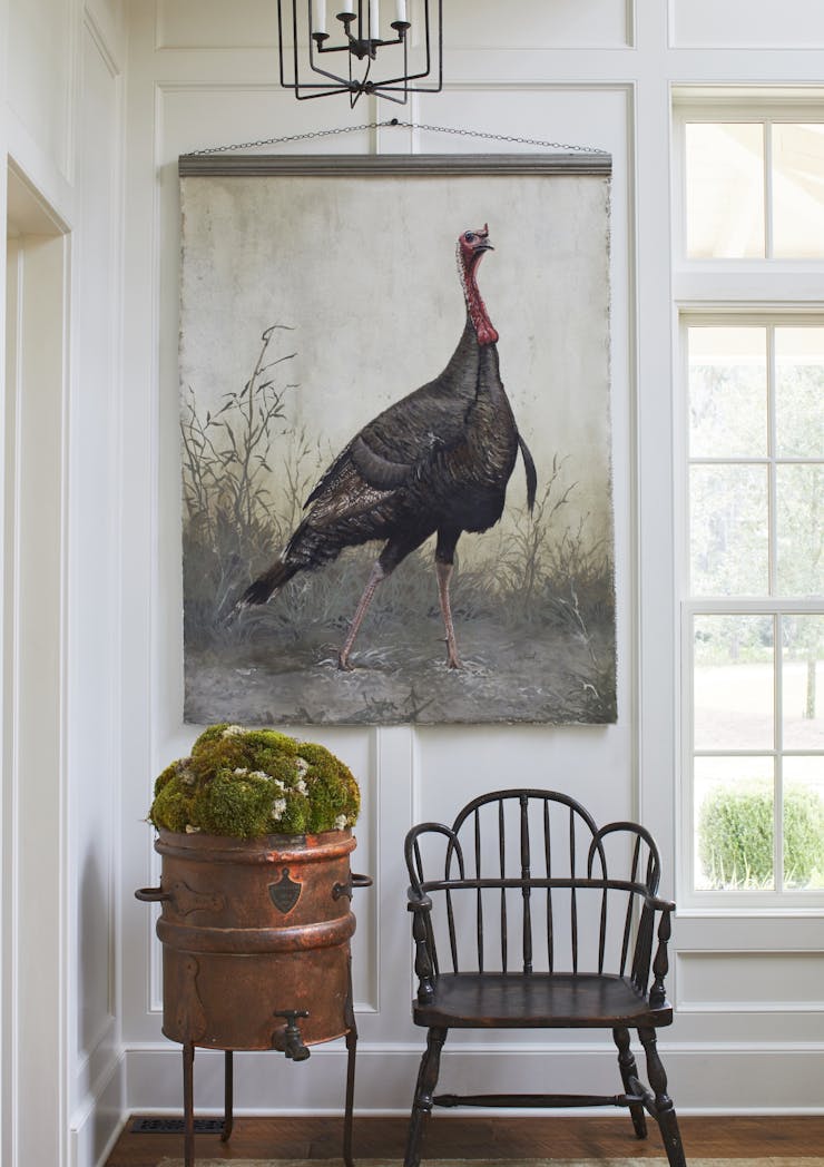 TS-Adams-Studio-Architects-Atlanta-Georgia-Lowcountry-Lakehouse-Interior-Foyer-Artwork
