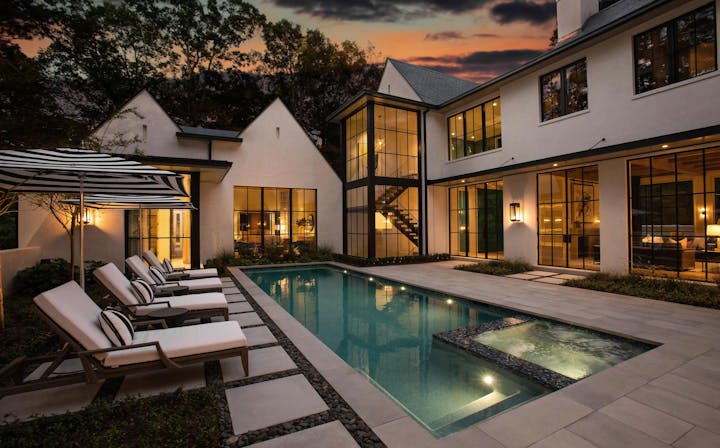 TS-Adams-Studio-Architects-Atlanta-Georgia-Modern-Manor-Exterior-Pool-Lightson