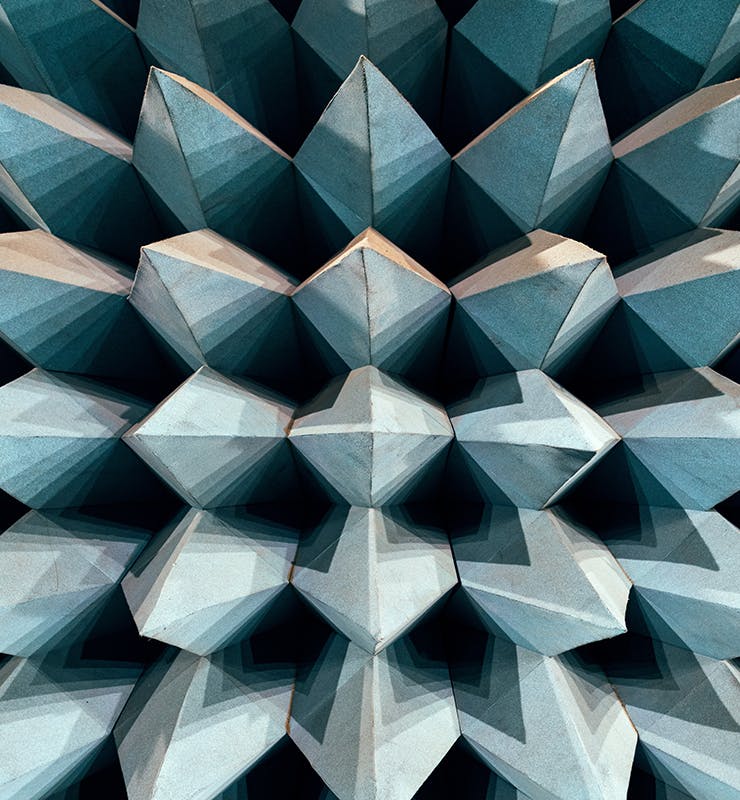 blue grey spikes stock image