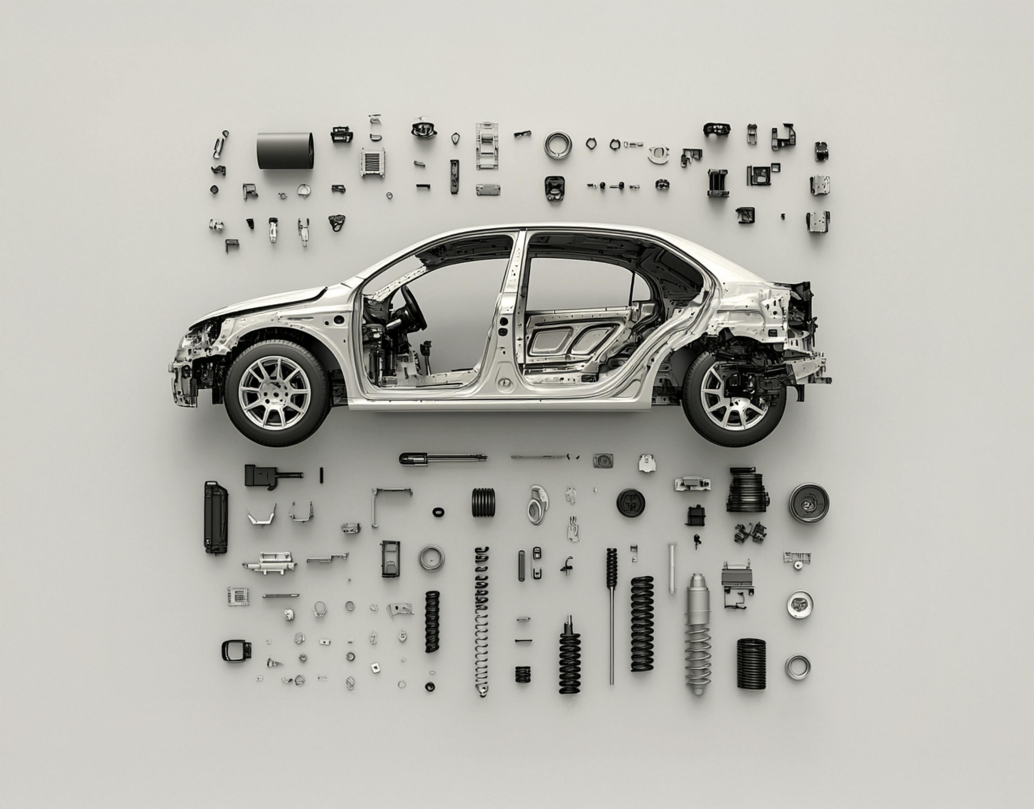 a product cost benchmarking example: disassemblled car parts