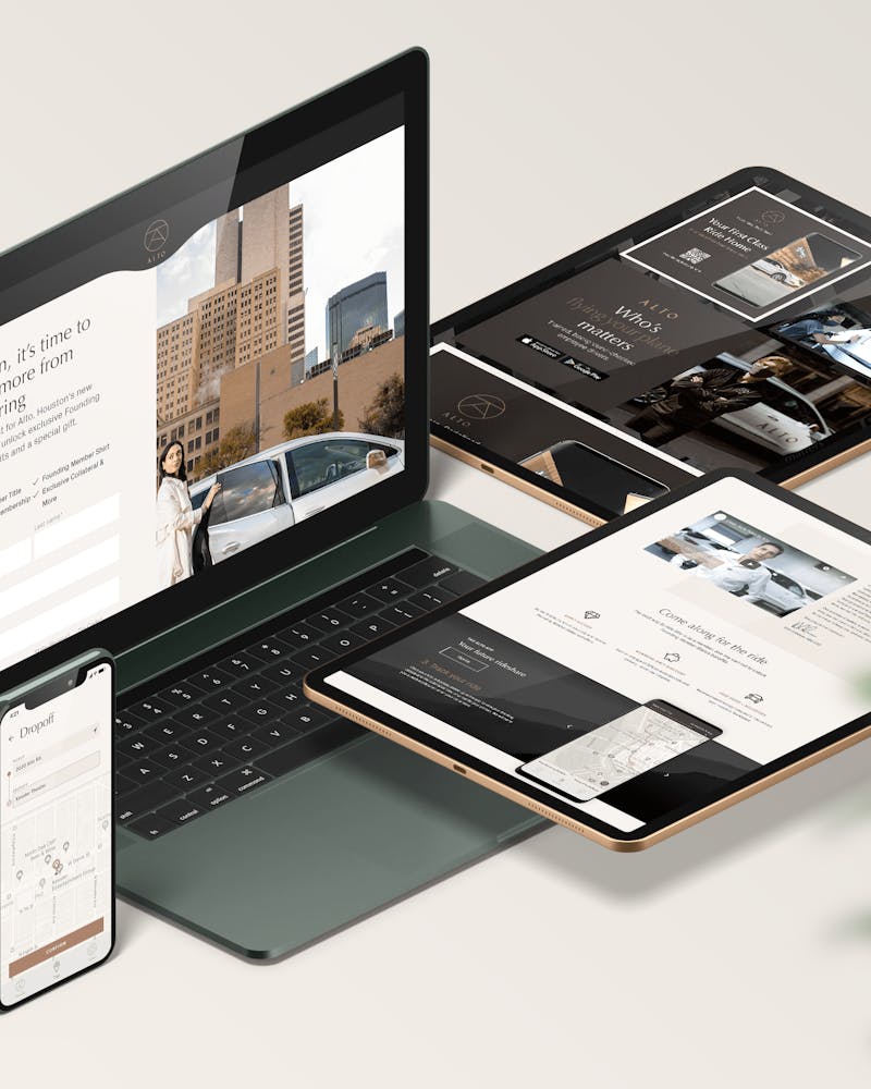 Alto rideshare UX and UI design