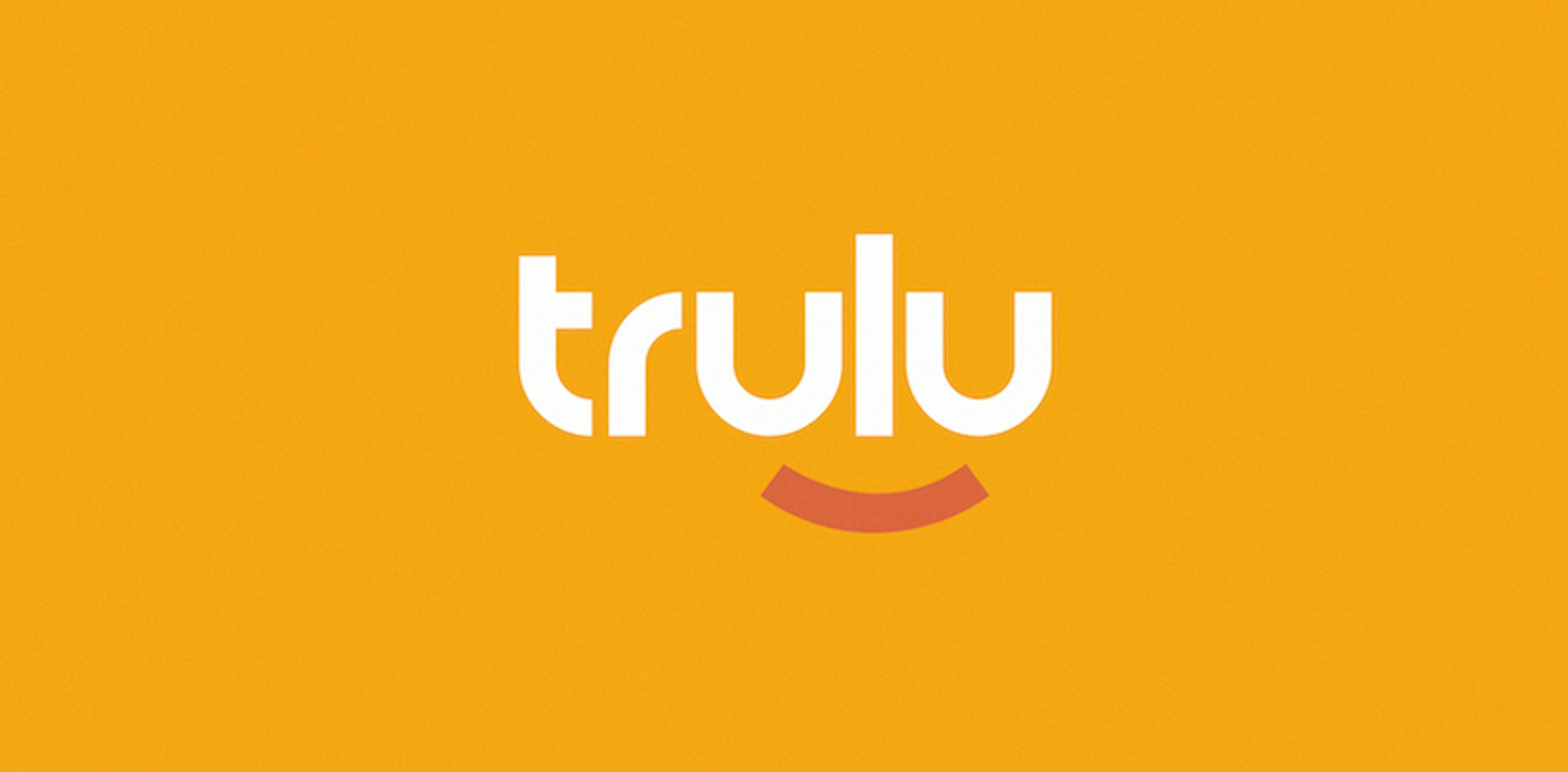 Trulu brand guidelines logo options on yellow and white background