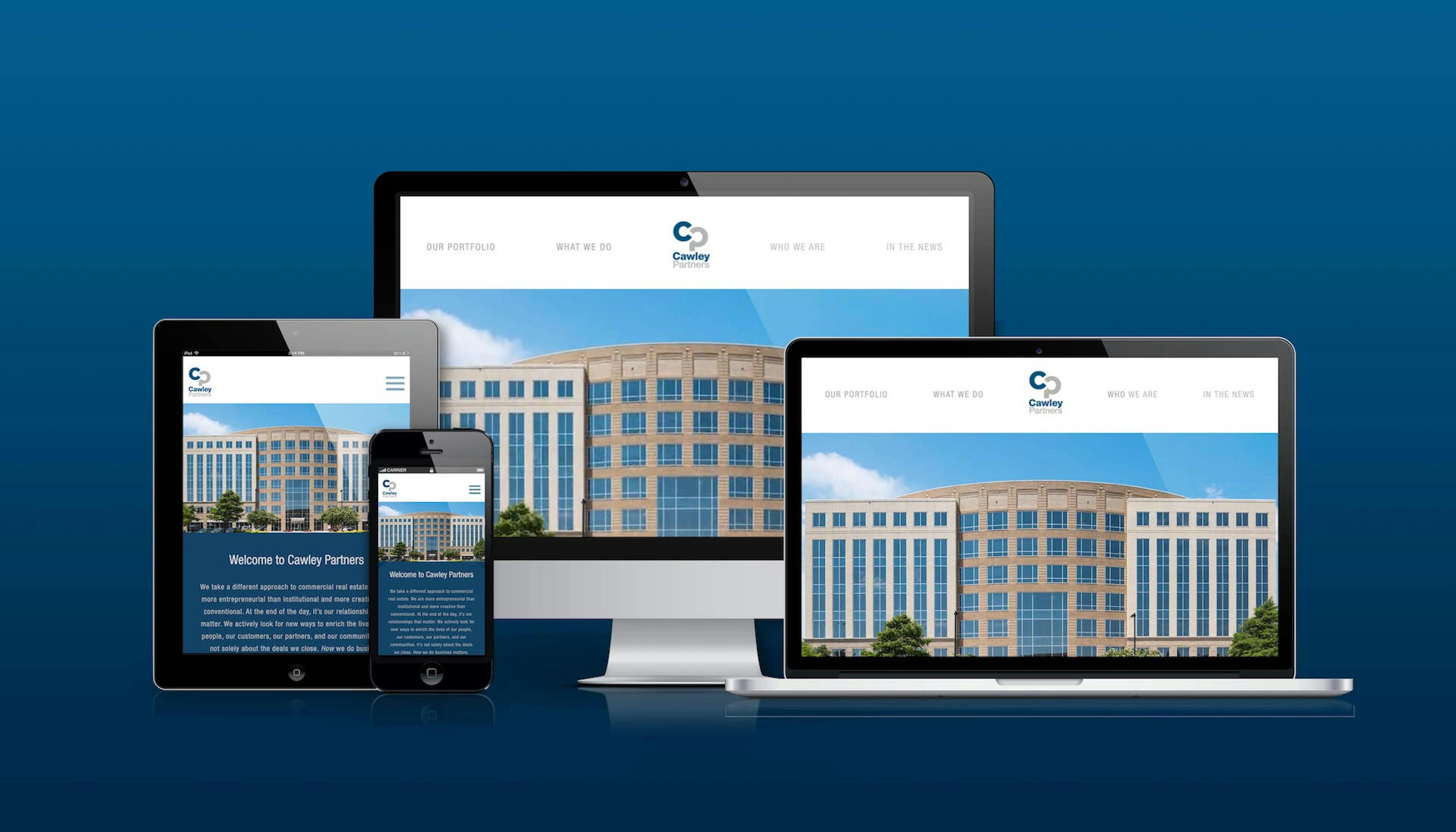 Cawley Partners Website Mockup