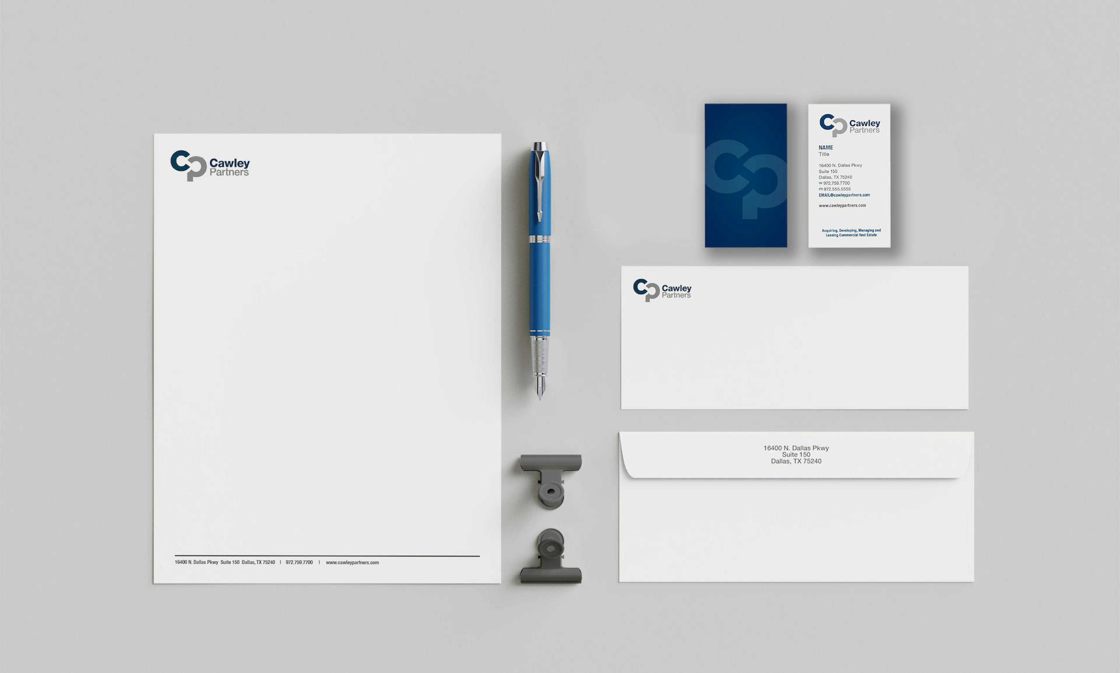 Cawley Partners Stationery Mockup