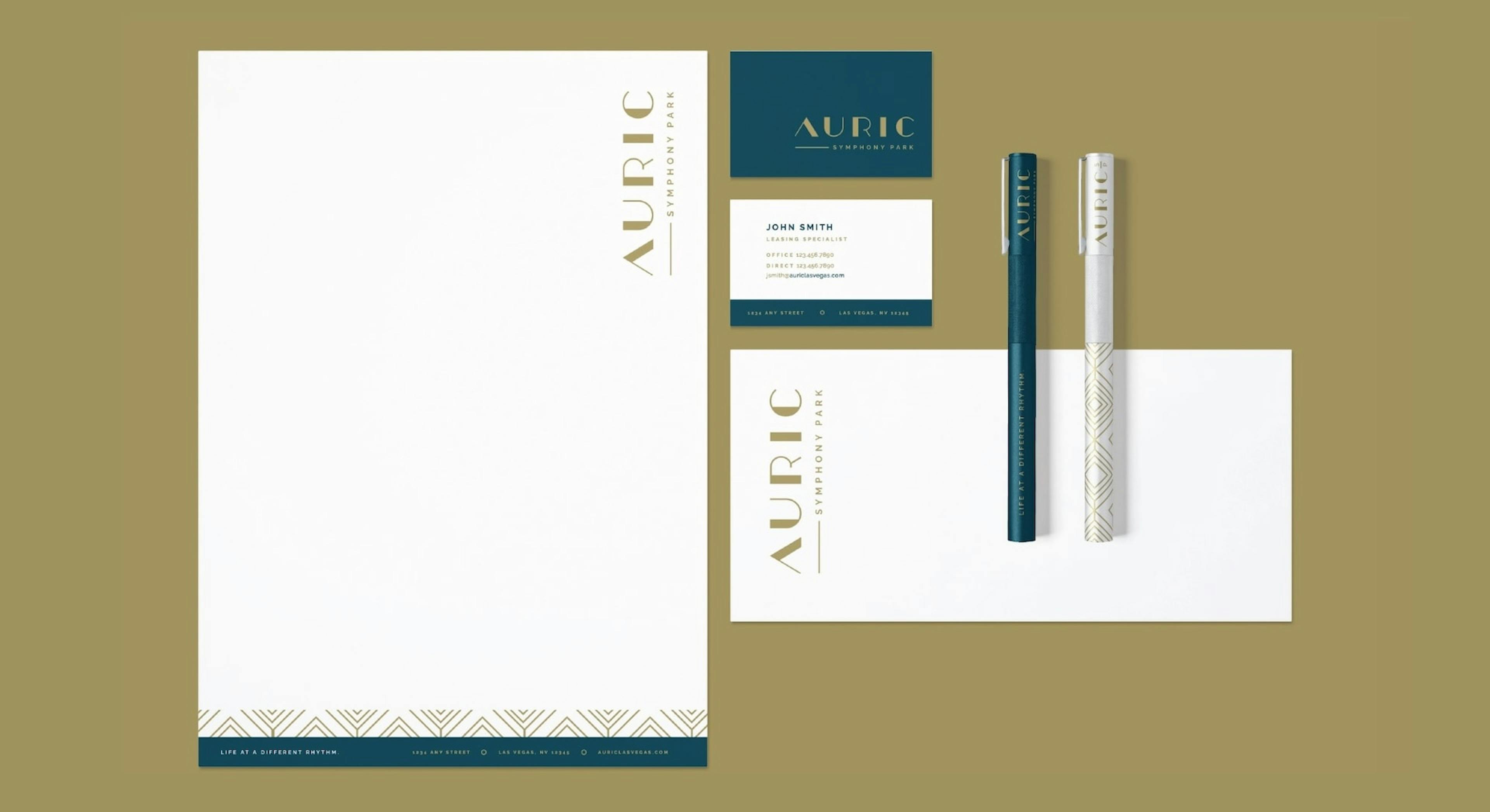 Auric Symphony Park Branding