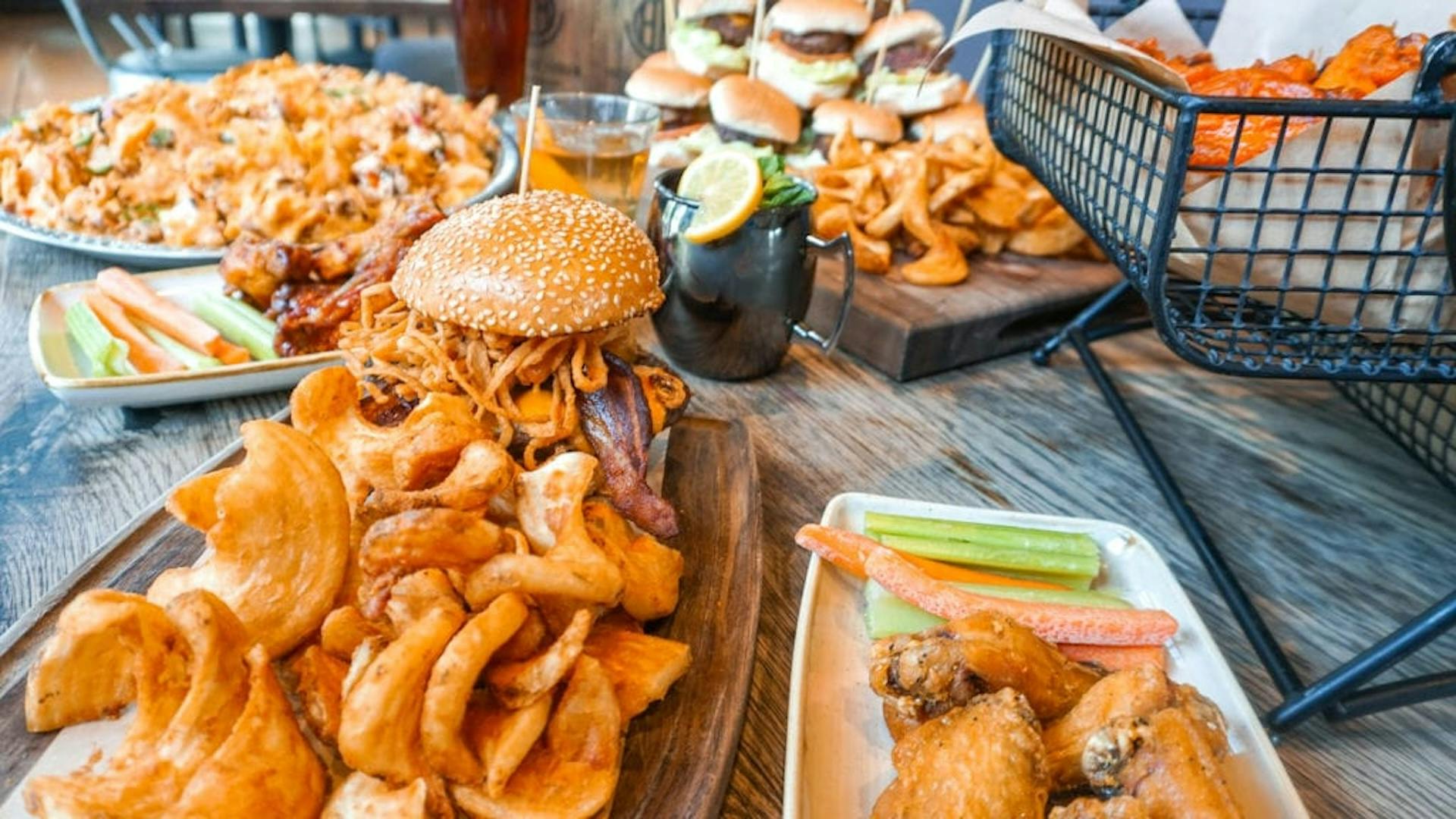 Happiest Hour Burgers, Nachos, Drinks