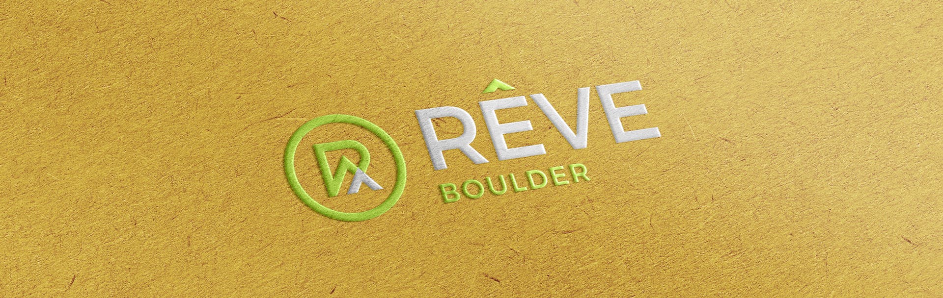Reve Boulder embossed logo mockup