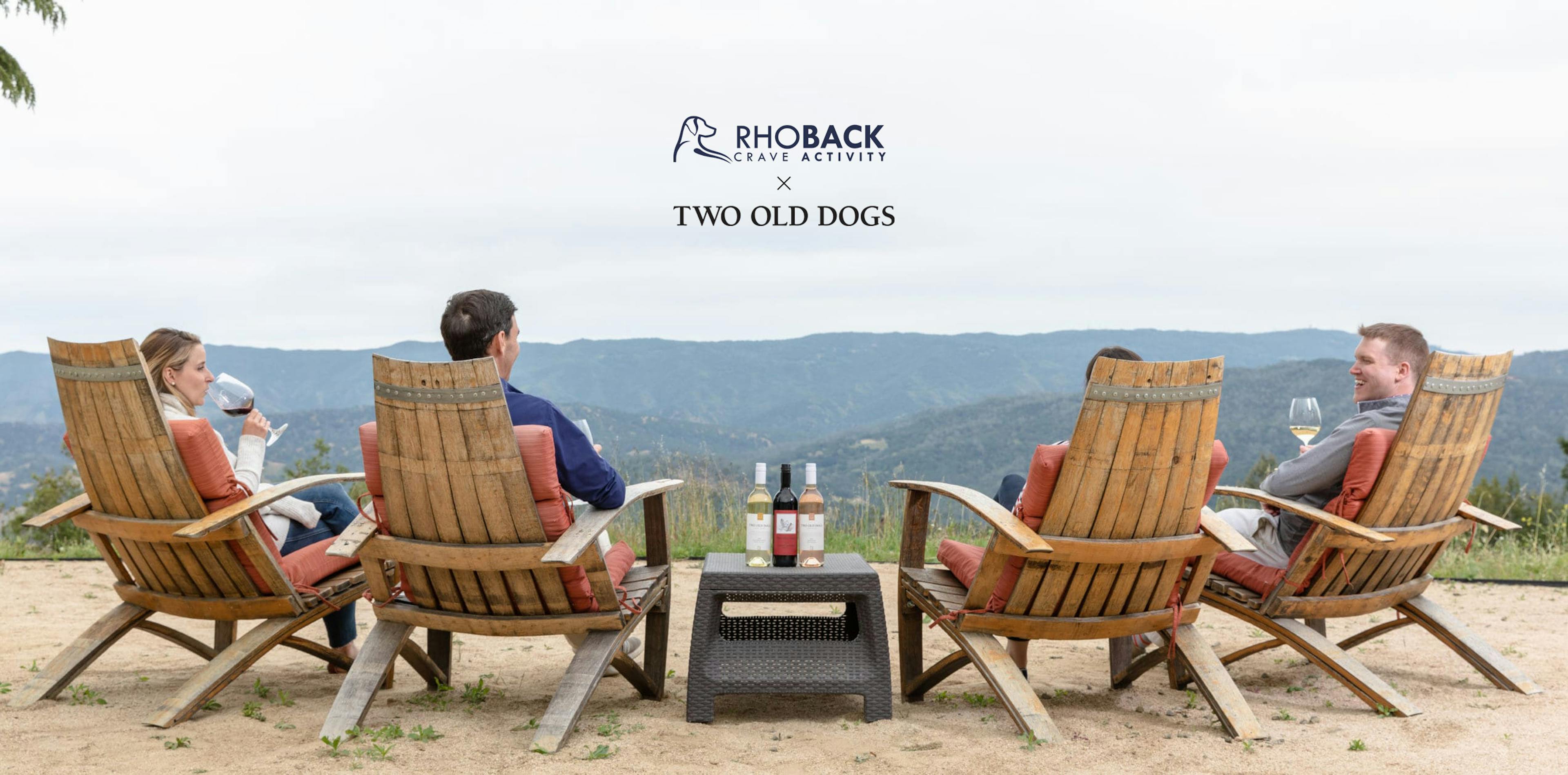 Two Old Dogs x Rhoback collaboration cover photo with collaboration logo