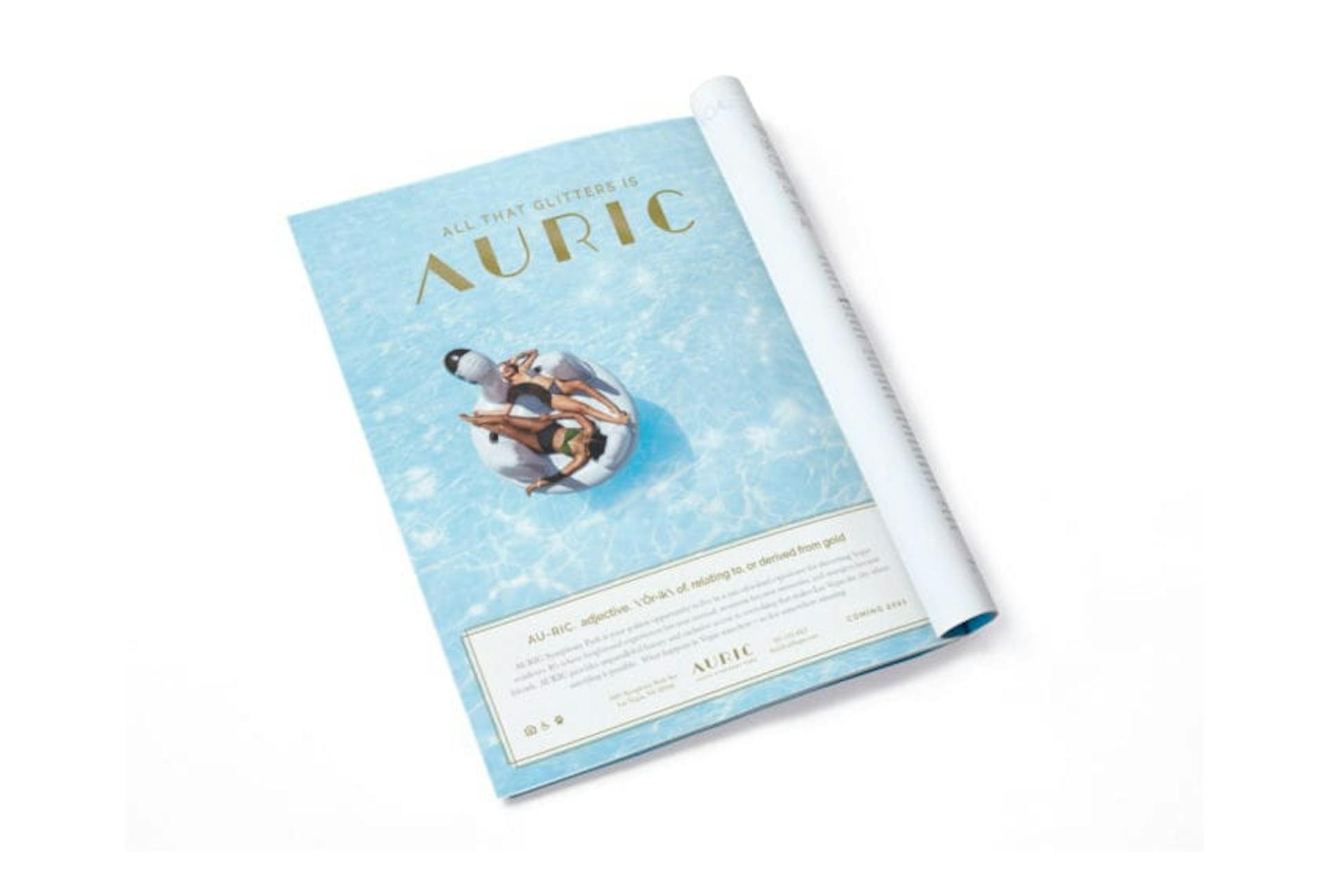 Auric magazine print ad variation 2