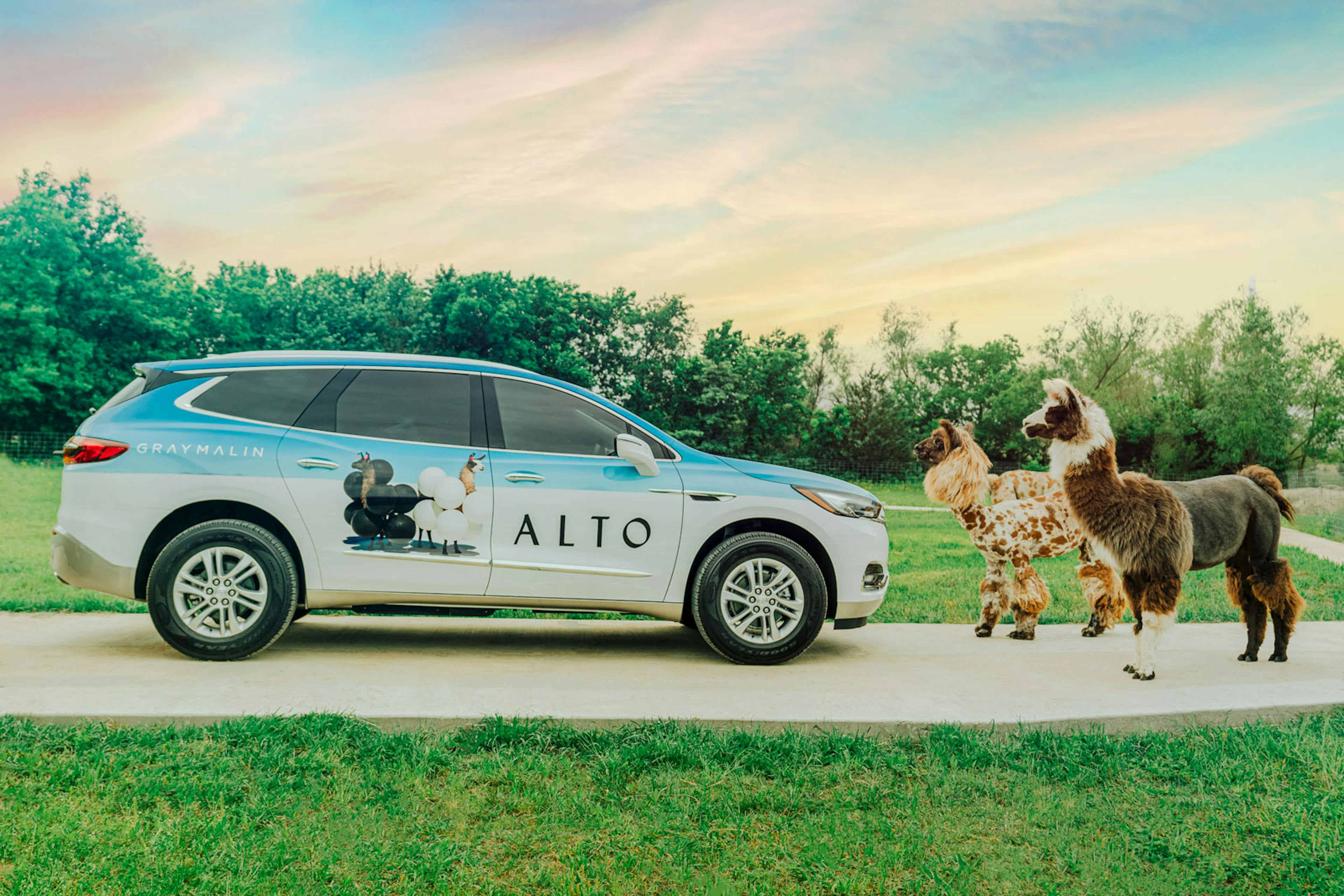 Alto collaborated with Gray Malin on its art cars for the entirety of May, but has since extended its partnership.Alto/Gray Malin