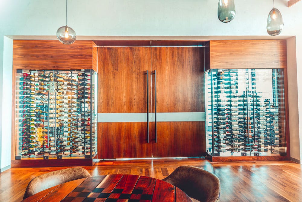 Tower club wine room In Santander Tower