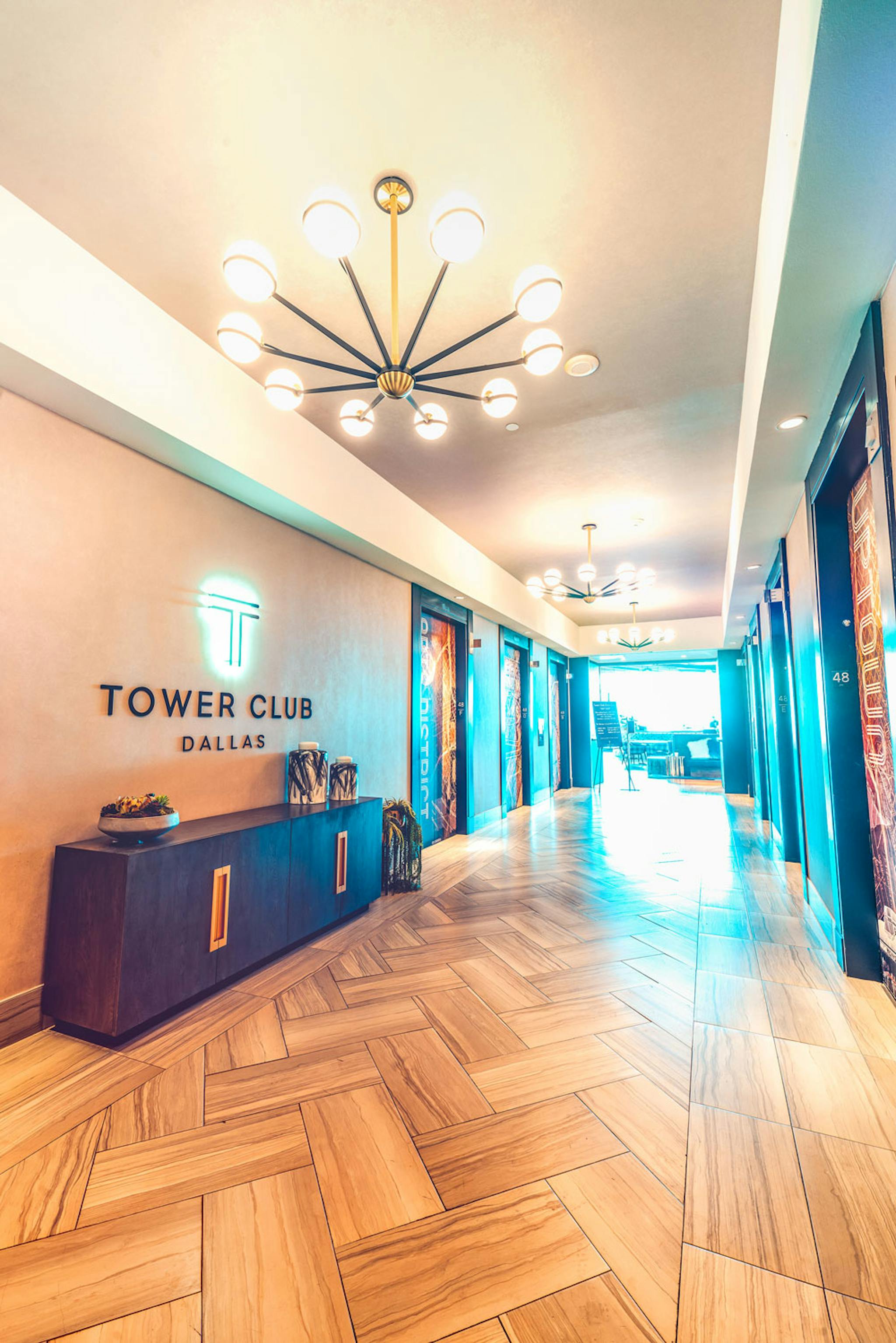 Tower Club Lobby In Santander Tower