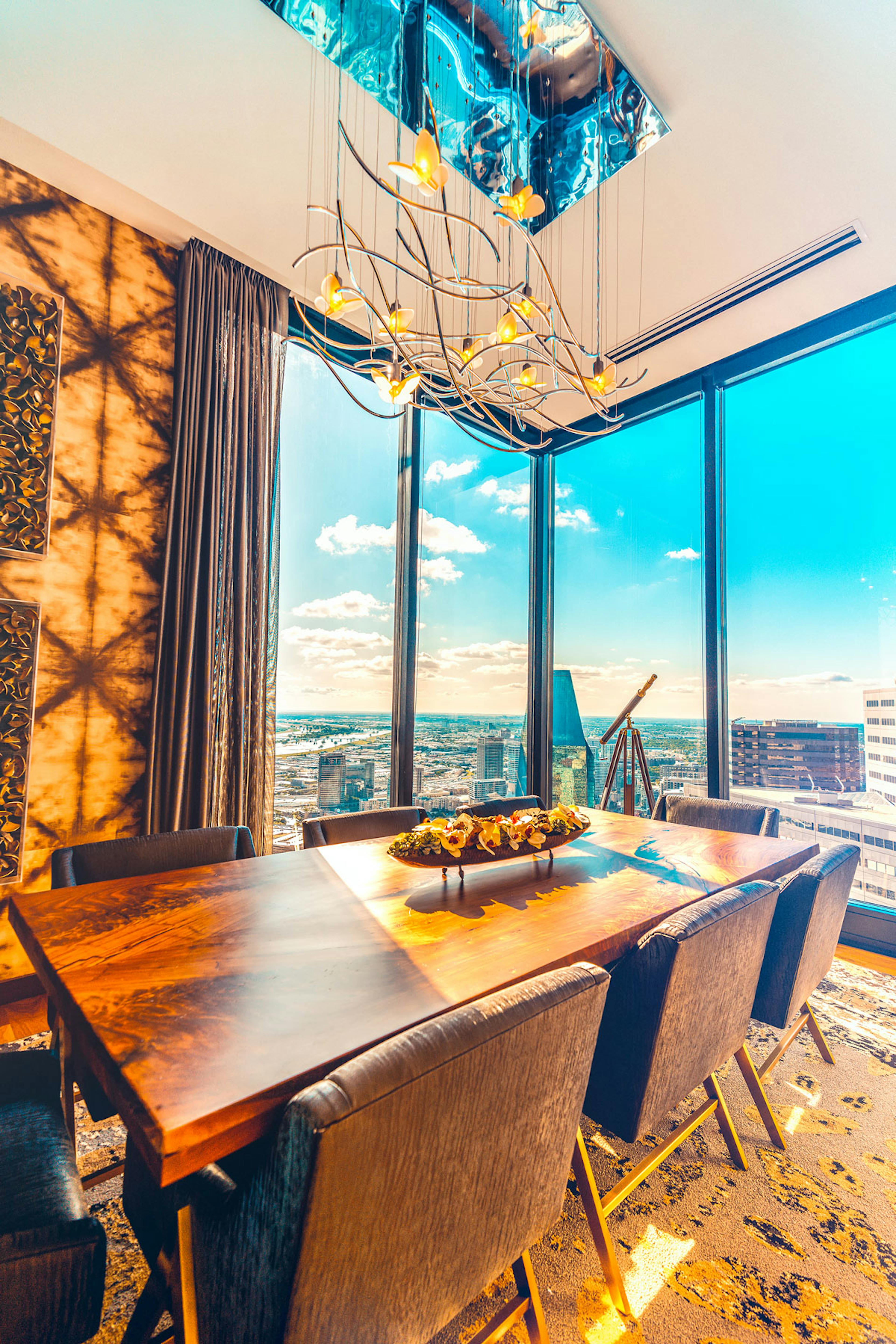 Private dining room In the Tower Club at Santander Tower