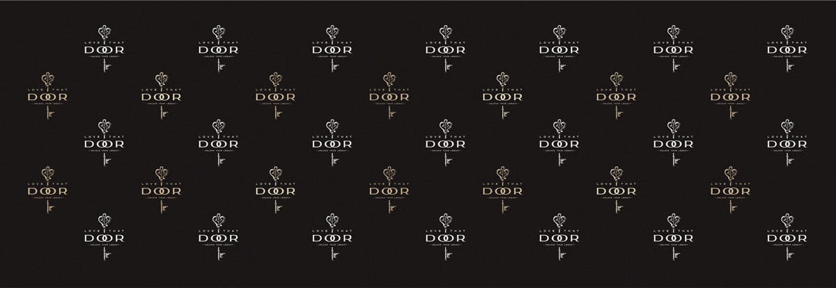 Love That Door Brand Logo Wall