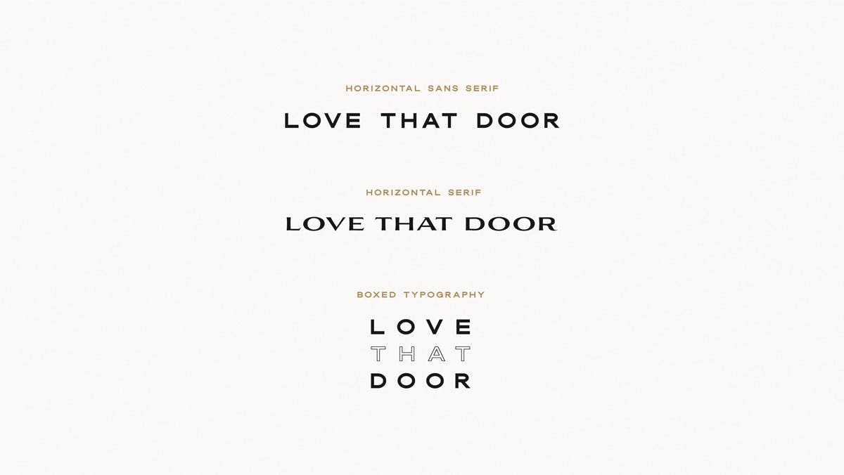Love That Door Typography - Branding