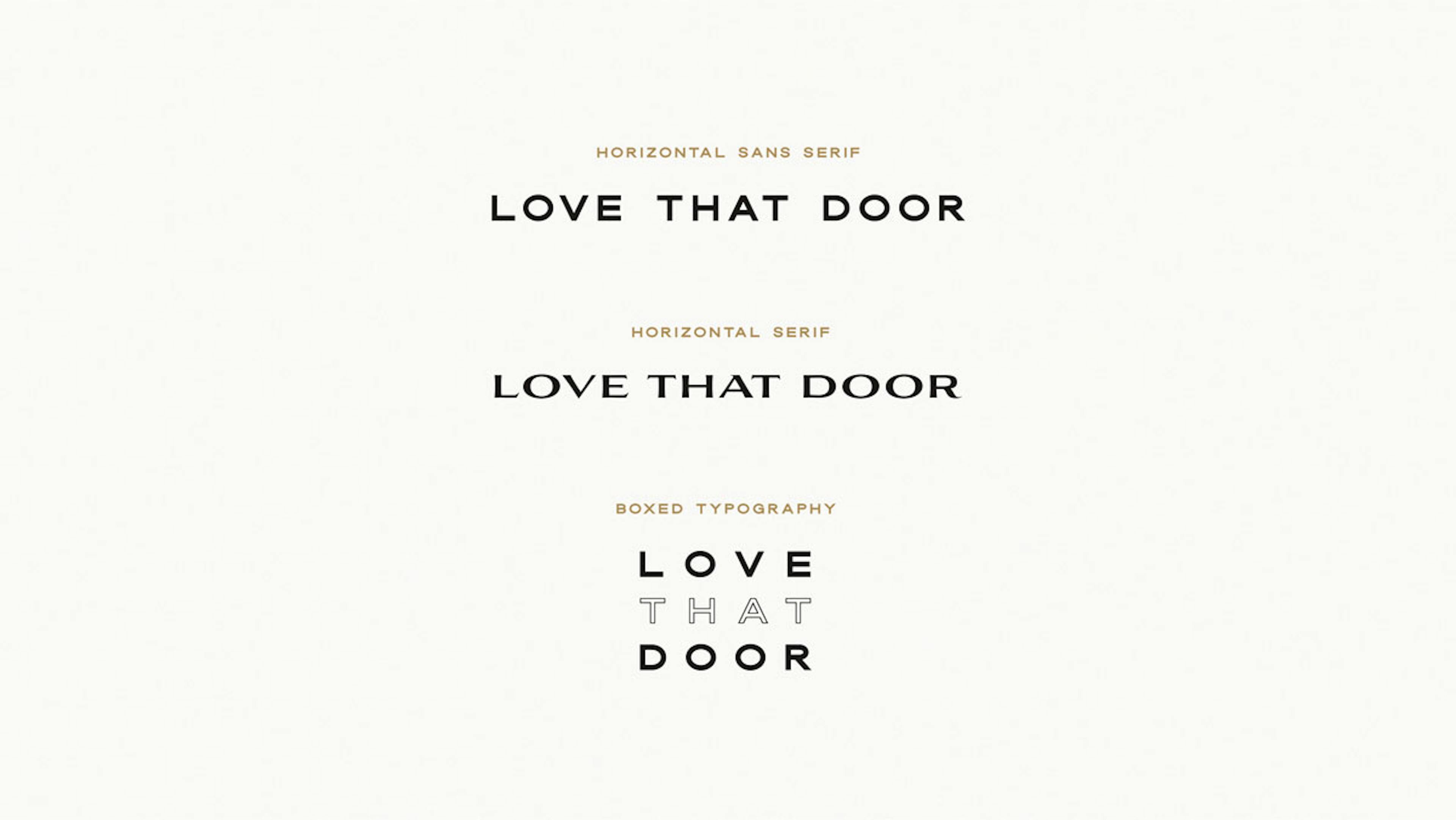 Love That Door Typography - Branding