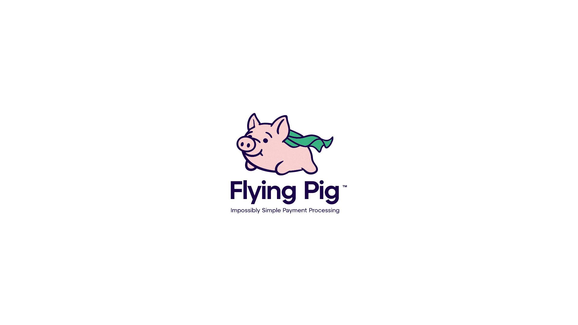 Flying Pig Logo Design by The Uptown Agency