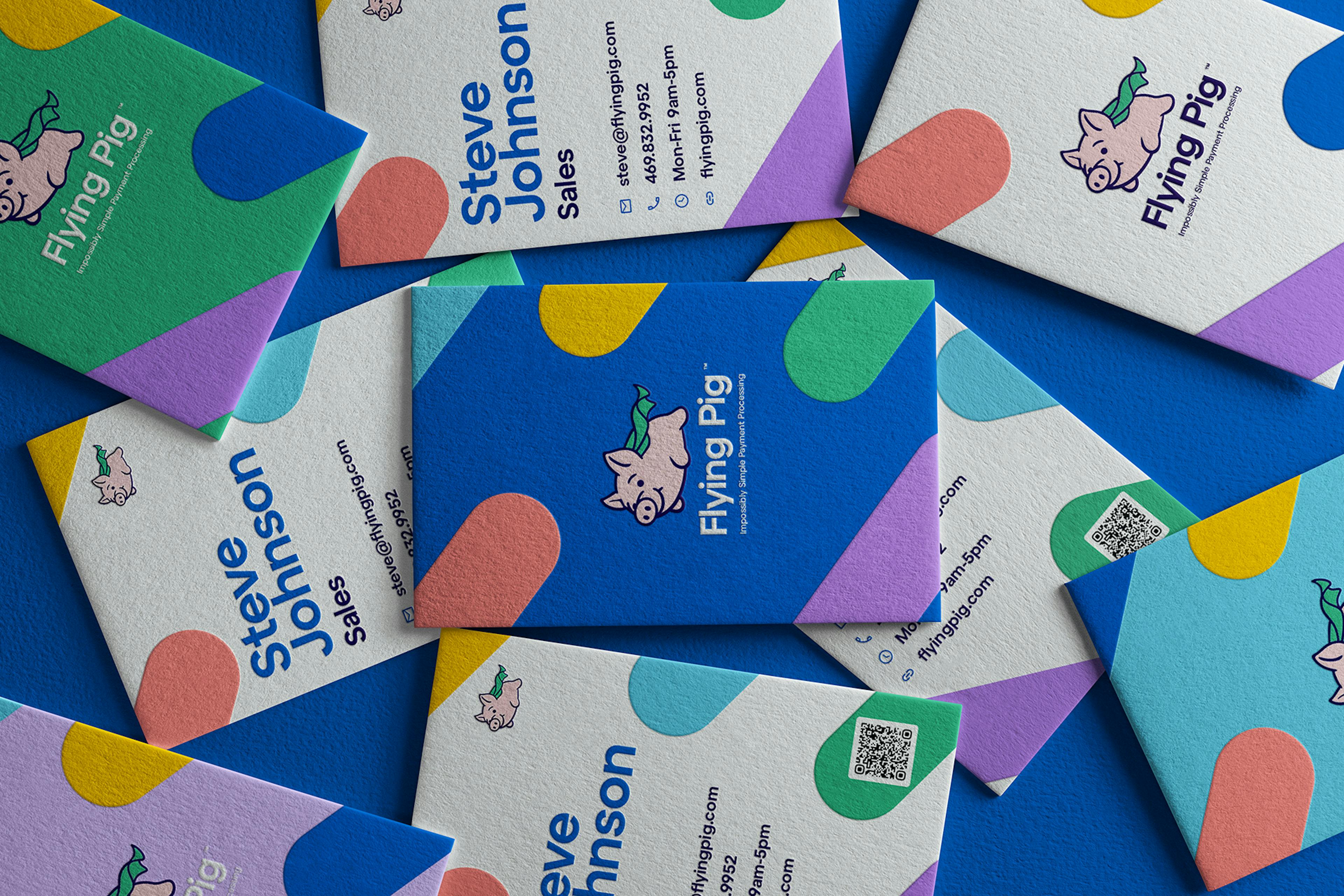 Flying Pig Business Cards Designed by The Uptown Agency