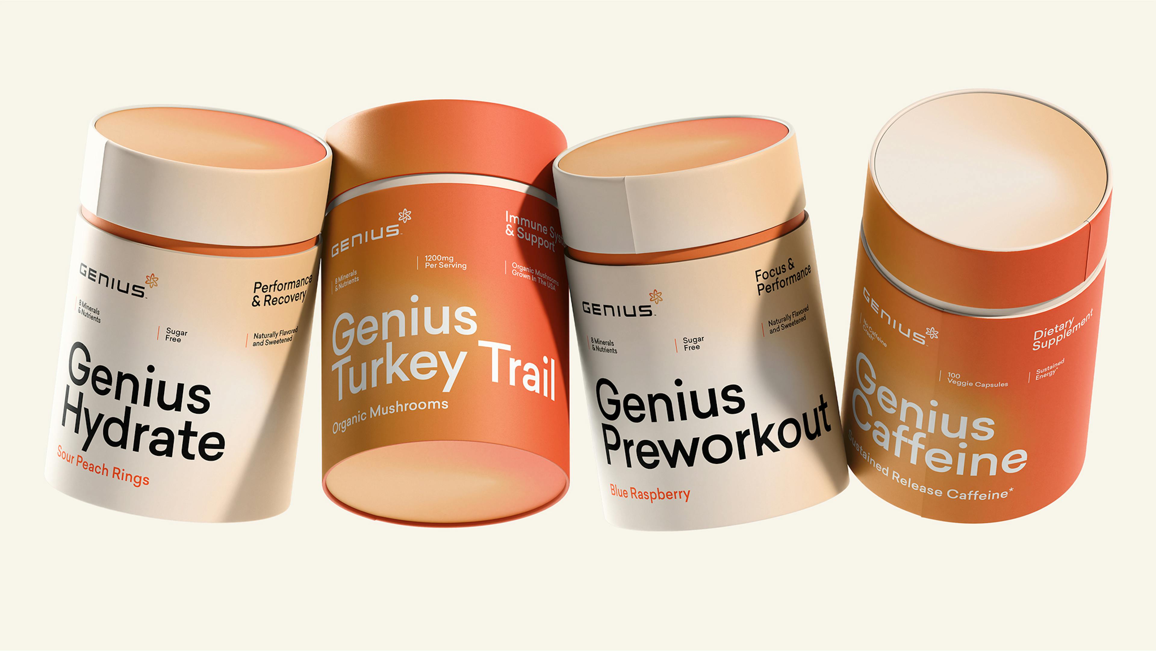 The Genius Brand Product Packaging Design by The Uptown Agency 