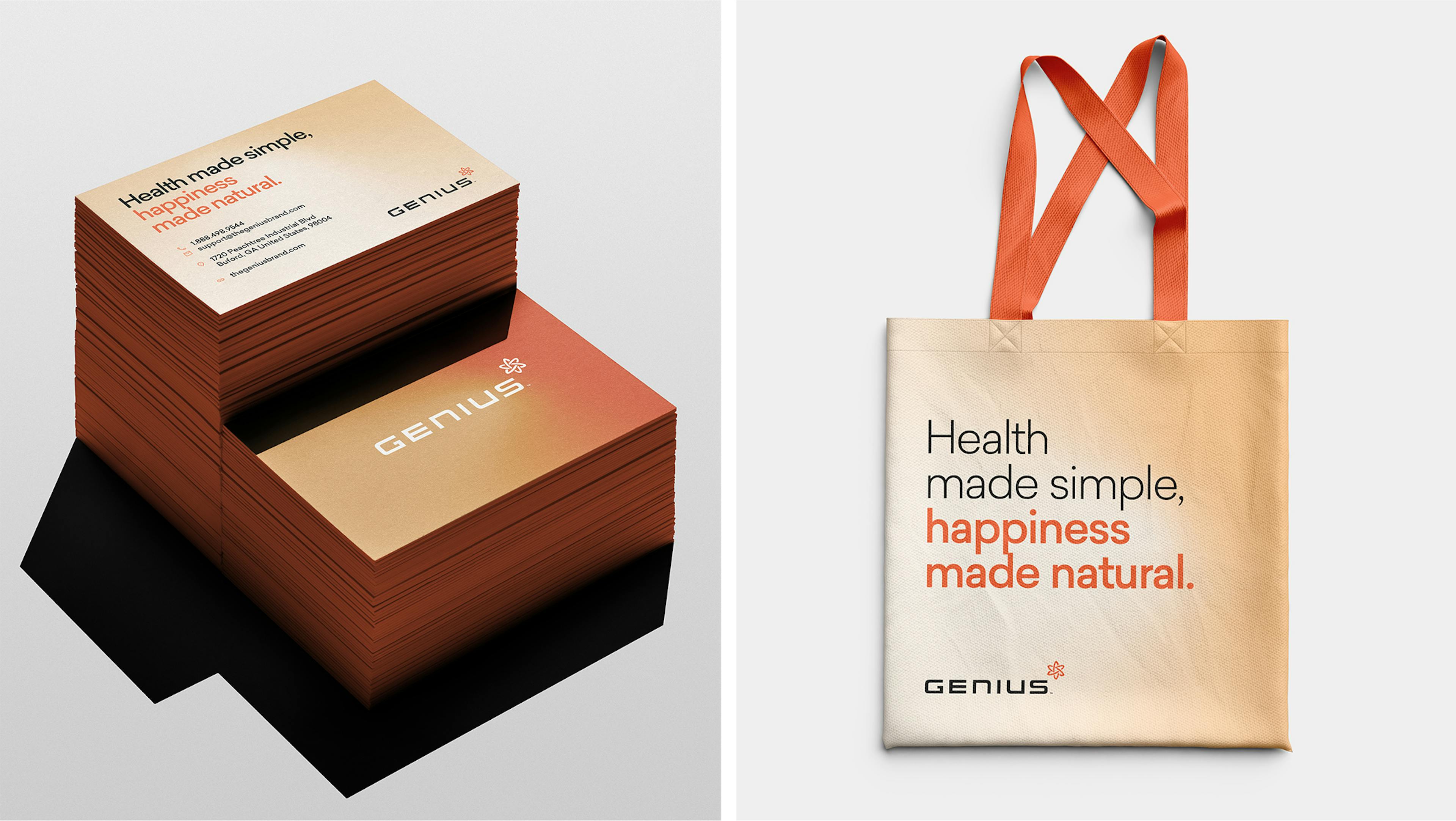 The Genius Brand Identity Collateral Design by The Uptown Agency 