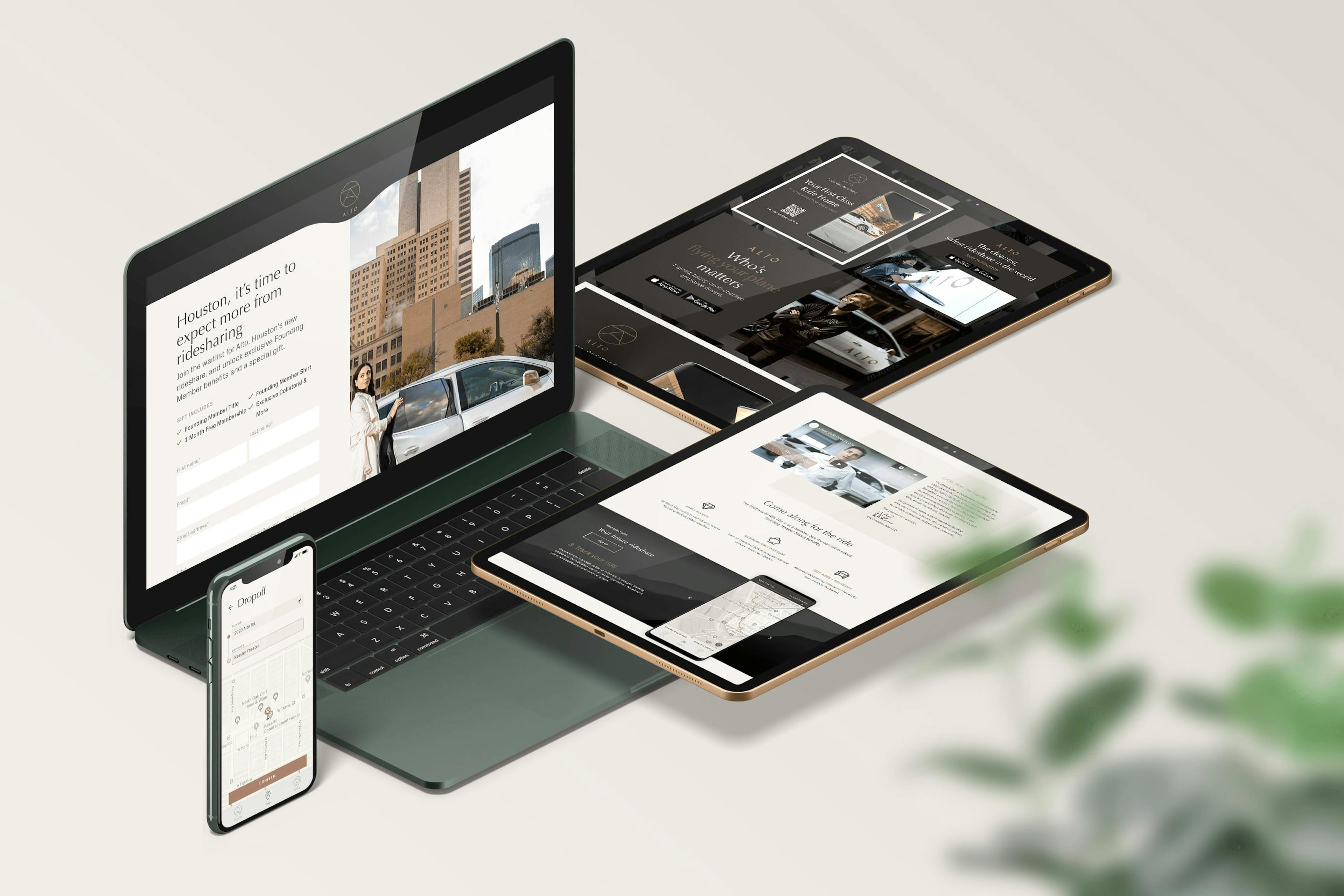 Website design and development for Alto screens on multiple responsive devices