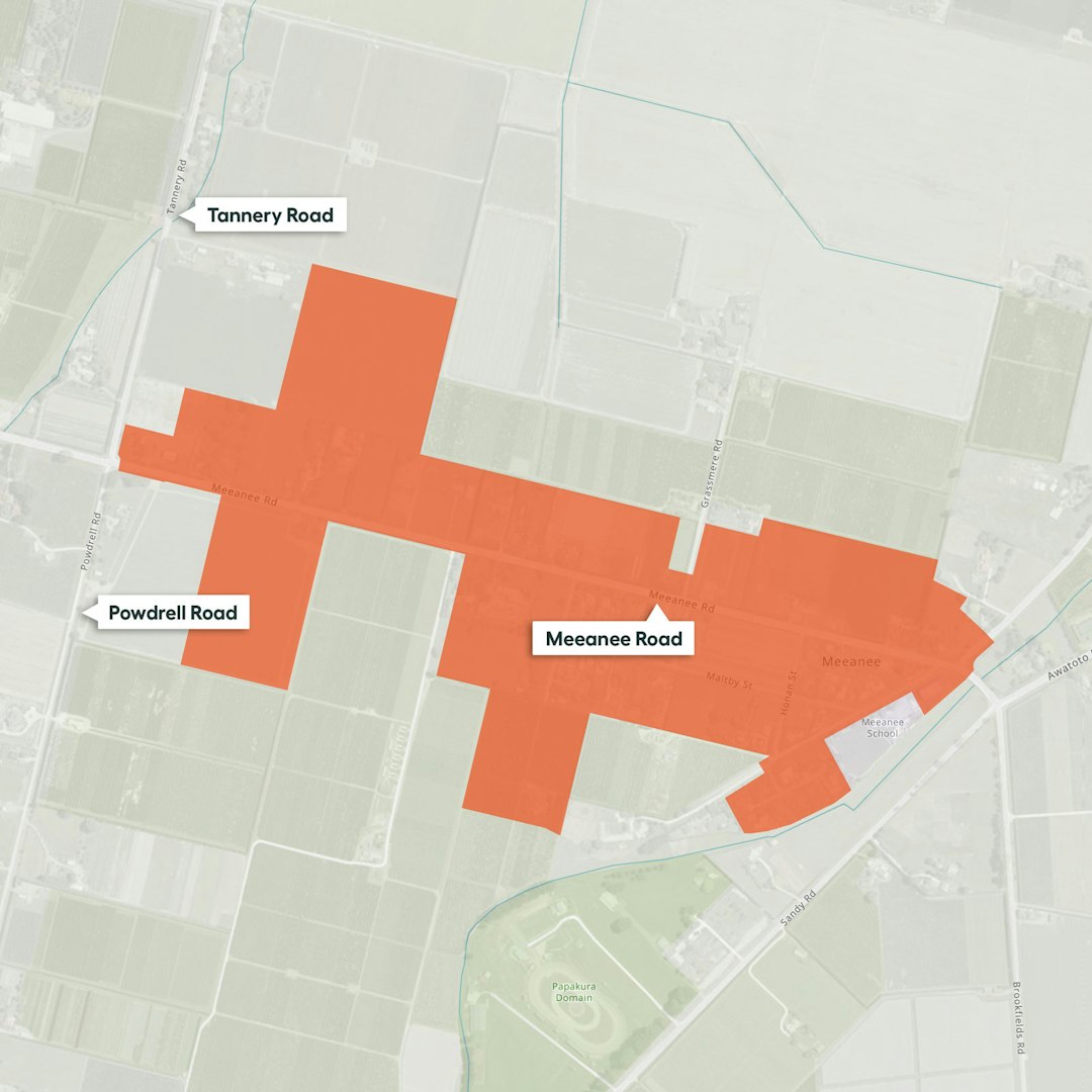 Map of Meeanee, Napier, NZ