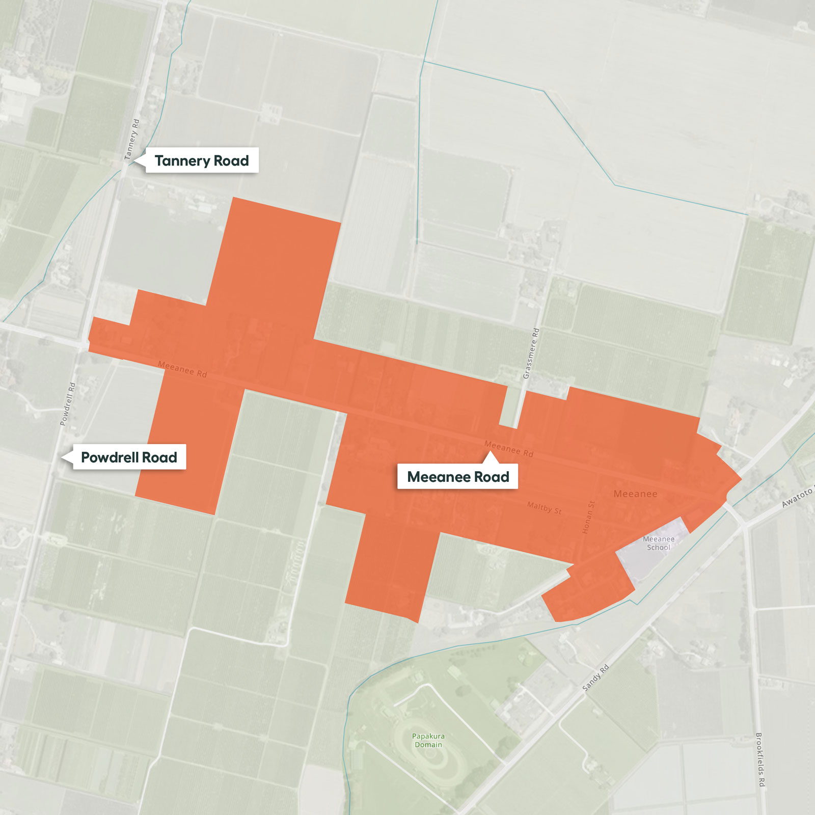 Map of Meeanee, Napier, NZ