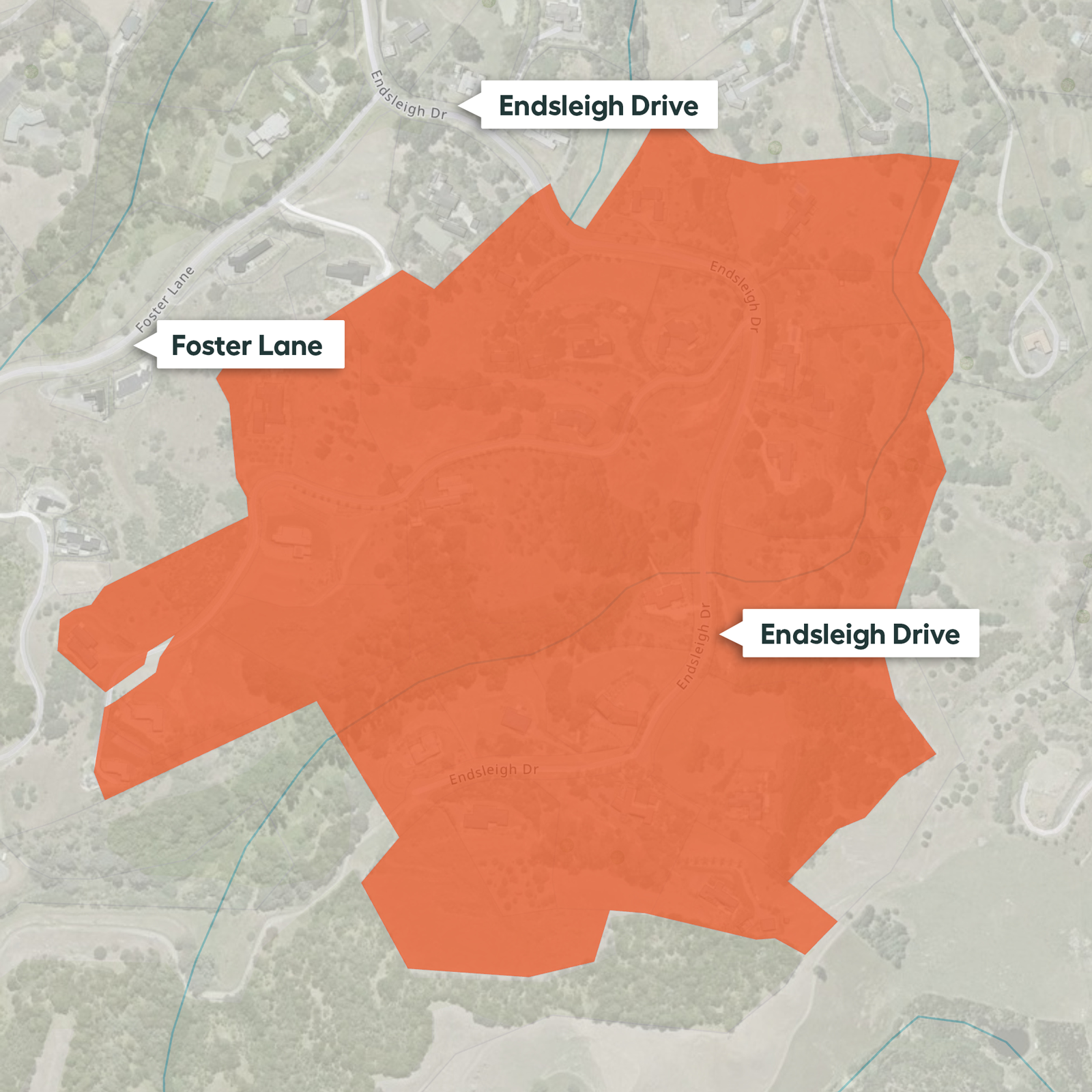 Map of Endsleigh Drive, Havelock North