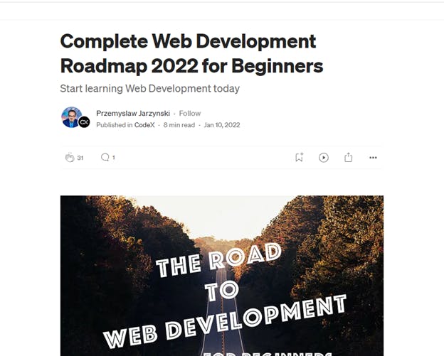 Complete Web Dev Roadmap