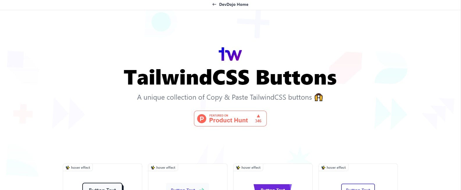 Tailwind CSS Buttons — Well-designed Tailwind button collection