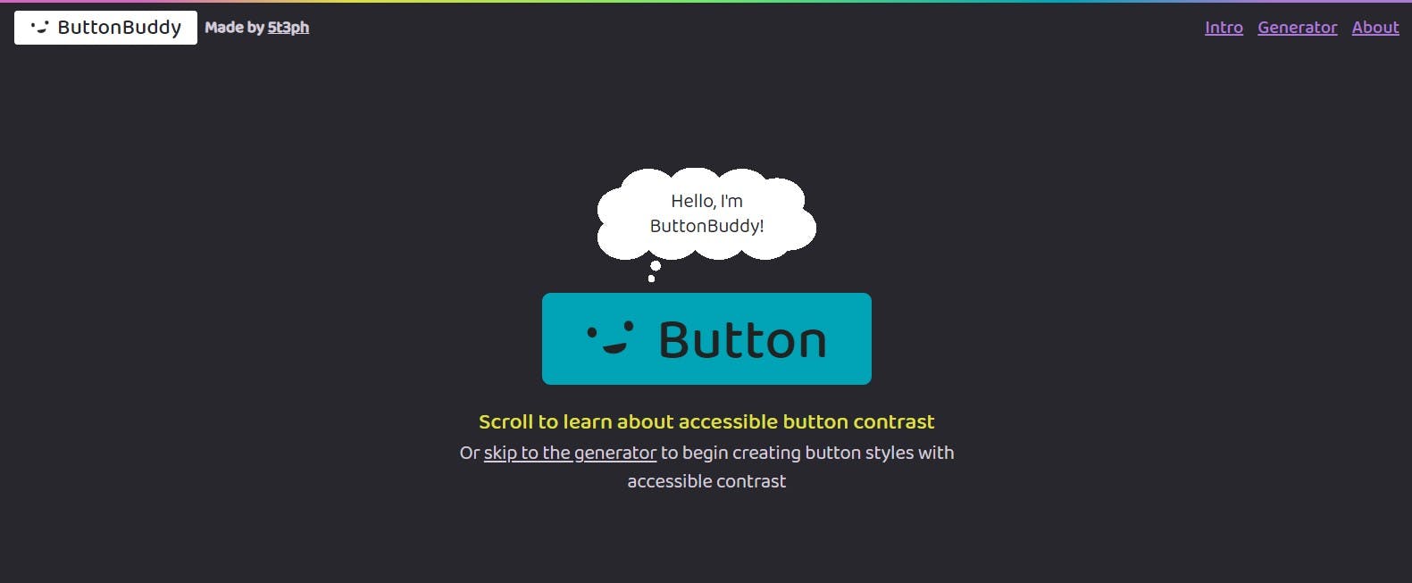 Button Buddy — Generator with a focus on accessibility