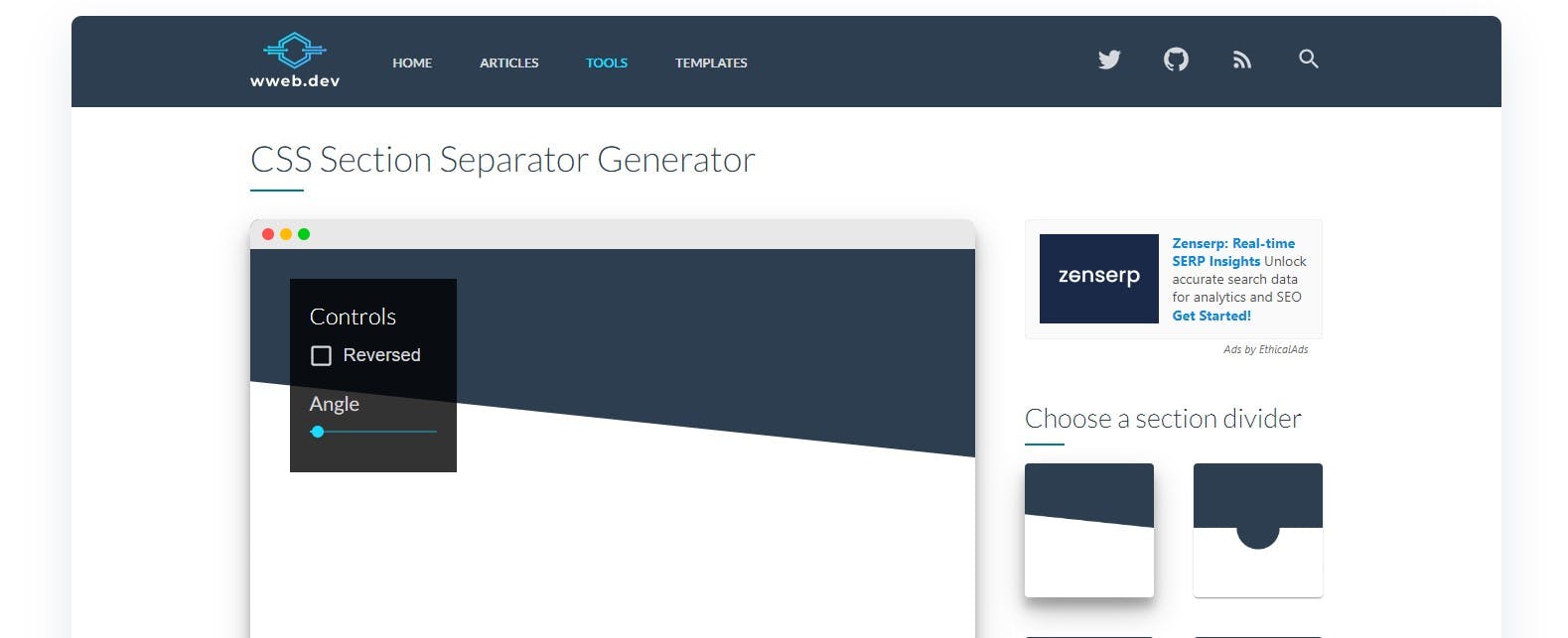CSS Separator Generator