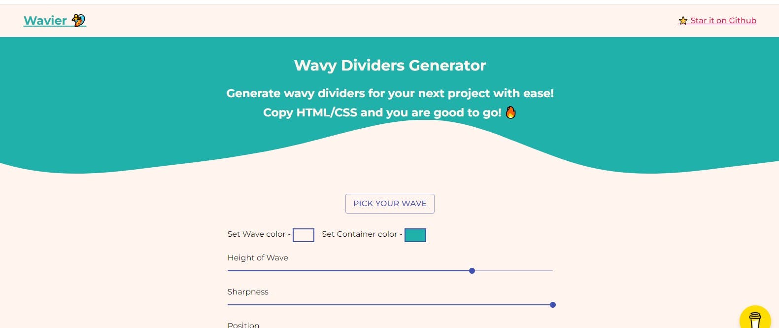 Wavy Dividers Generator