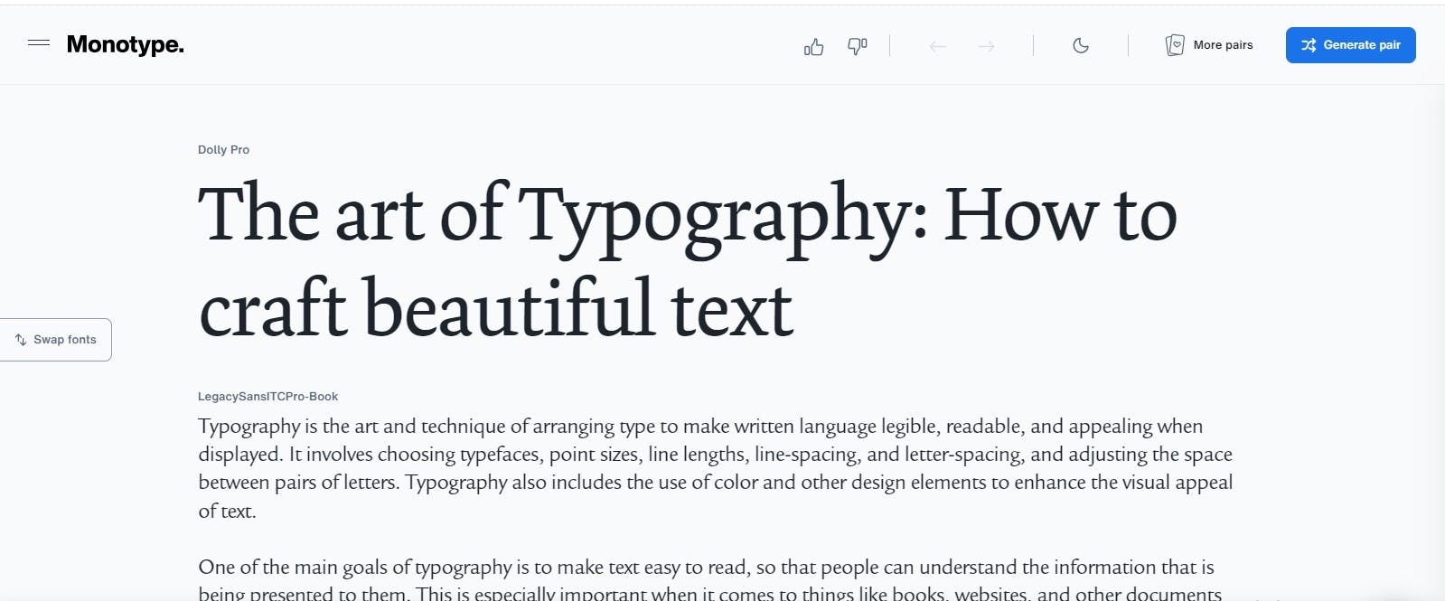 Professional Typography Tool