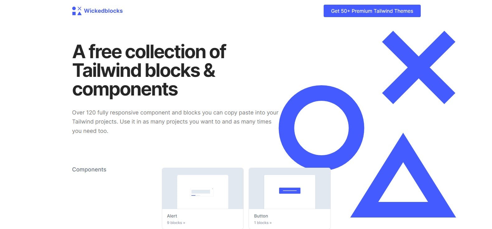 Wicked Blocks collection for Tailwind CSS